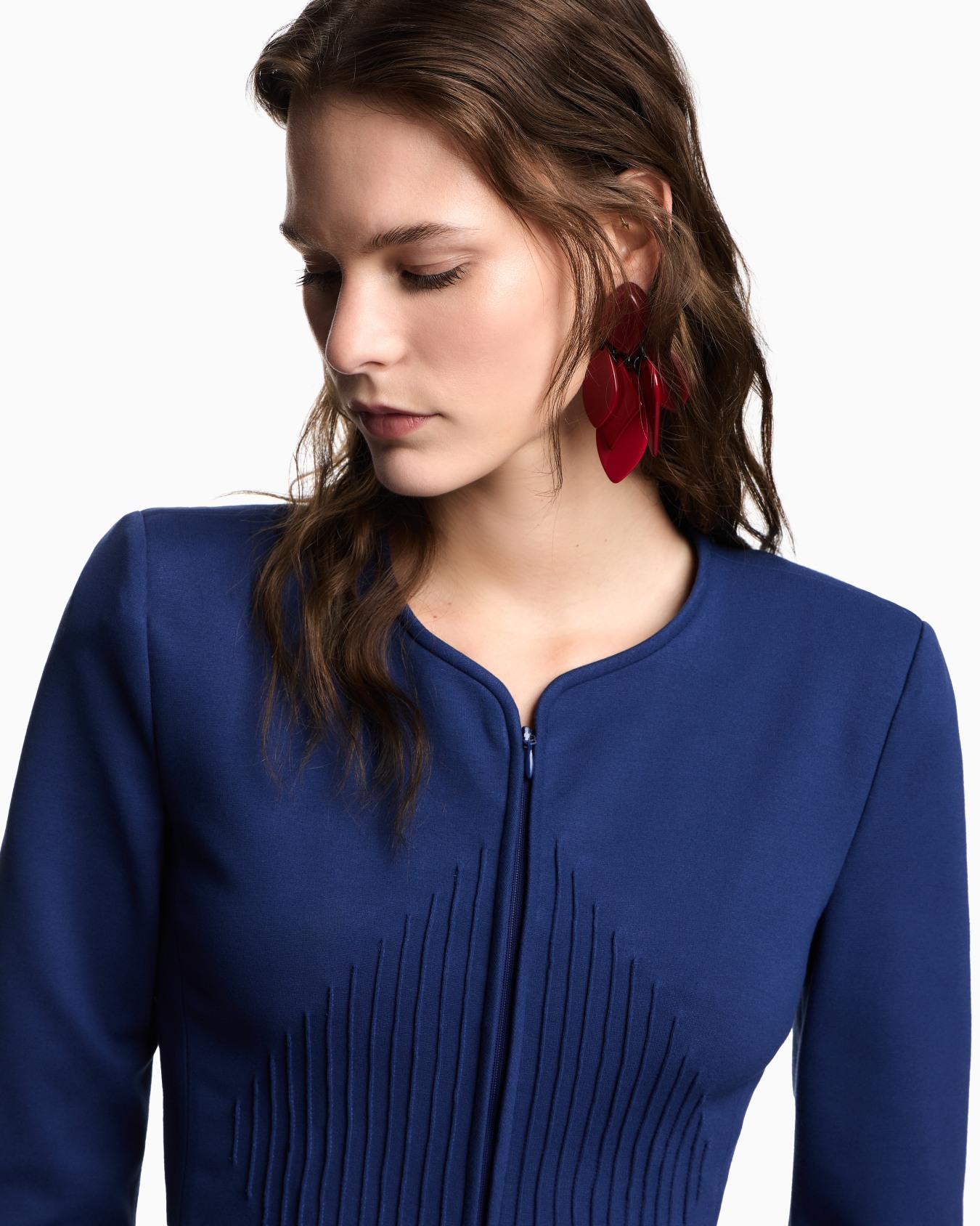 Chaqueta con tirantes de punto Milano  Diapositiva 4