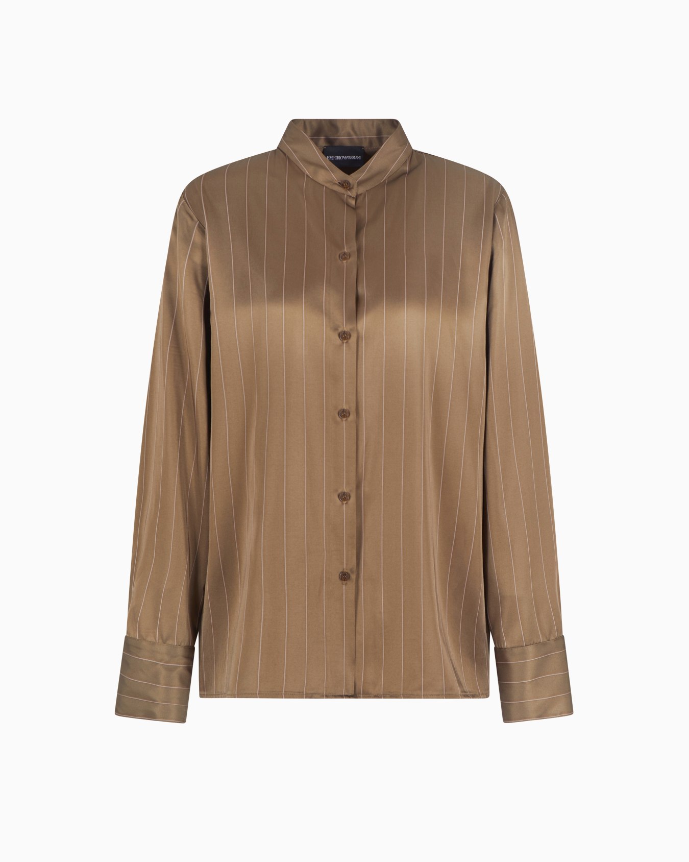 Chemise en mélange acétate à fines rayures Dawn to Dusk Diapositive 0