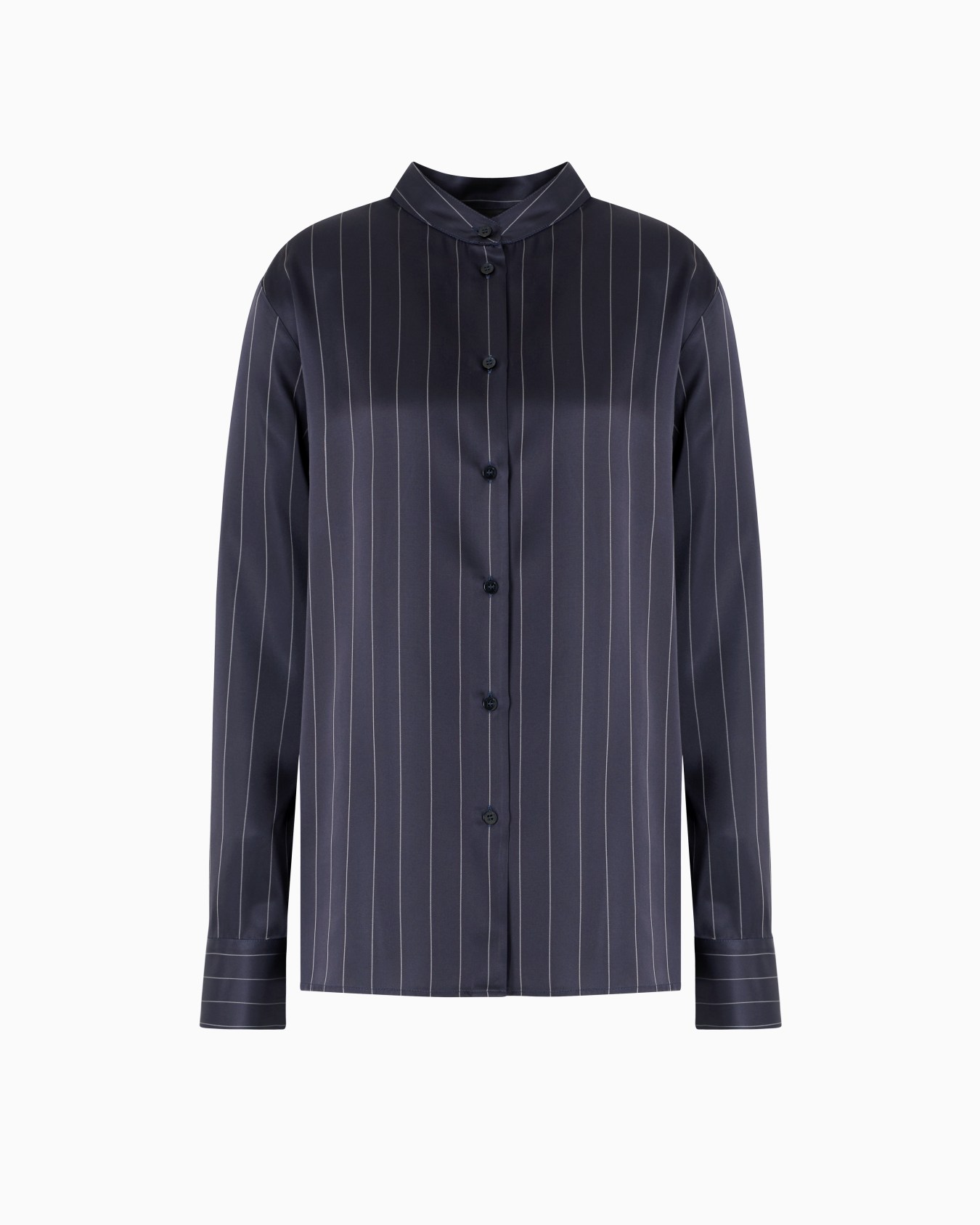Dawn to Dusk pinstriped acetate-blend shirt Slide 0