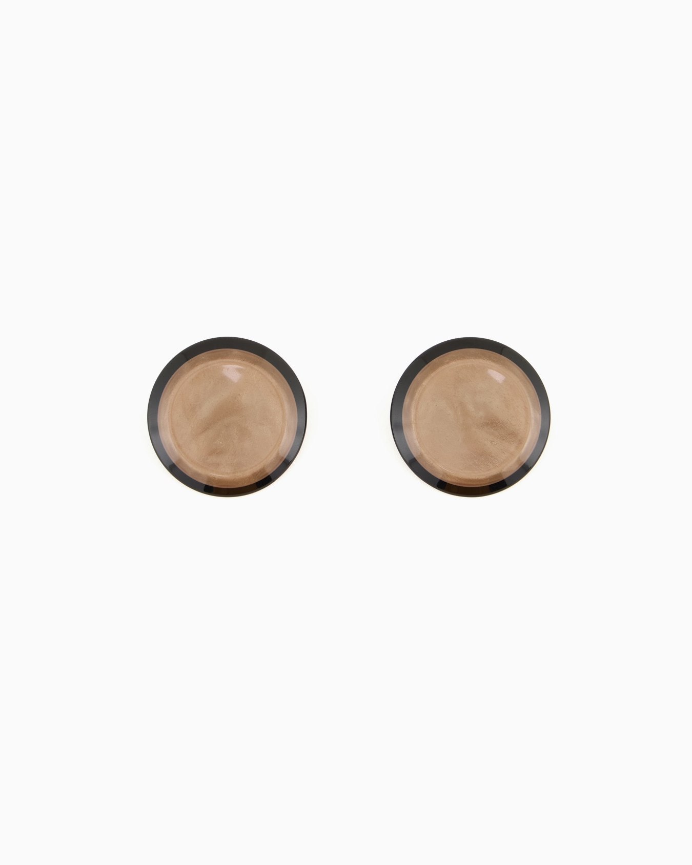 Shiny oversized round earrings Slide 0