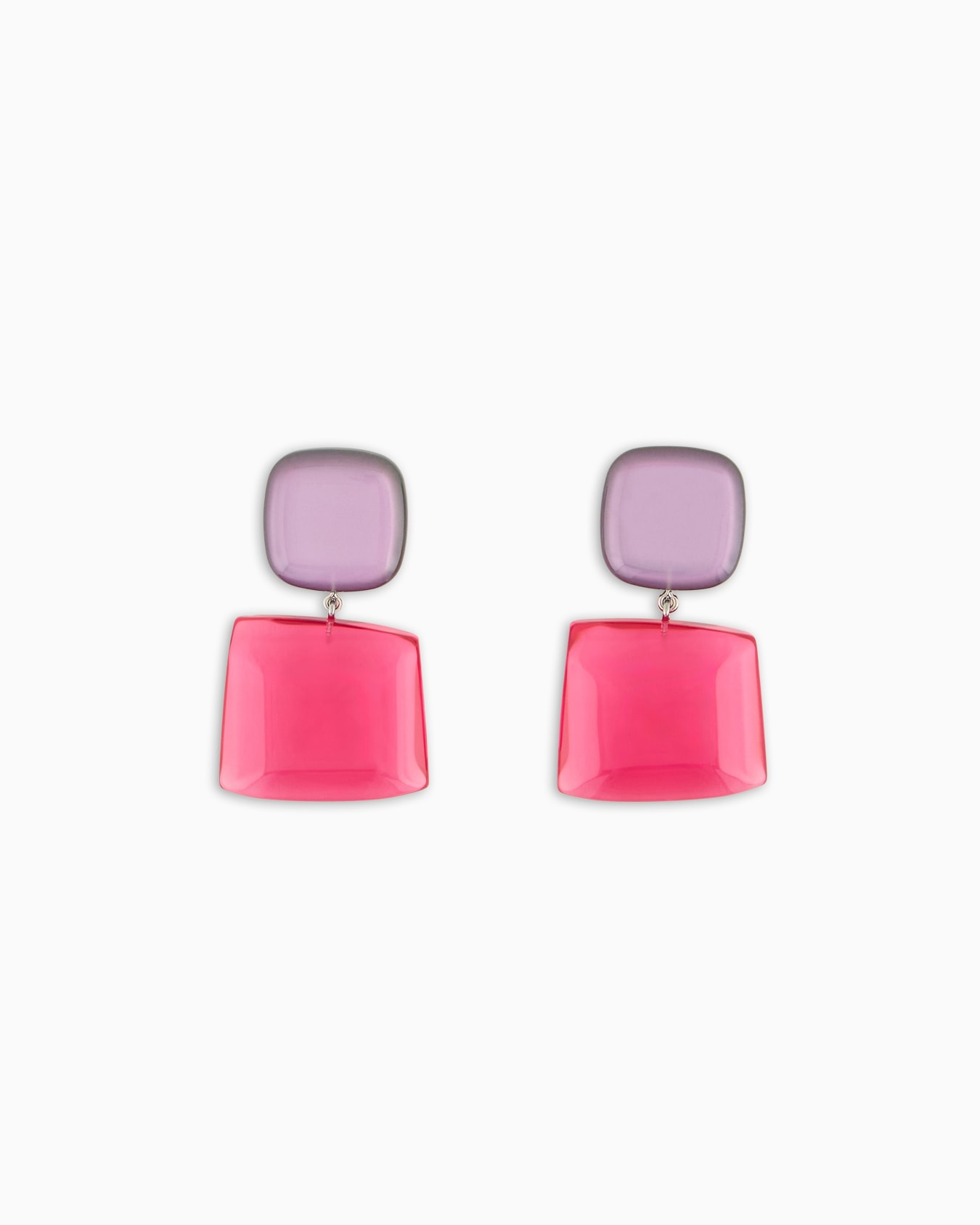 Boucles d’oreilles pendantes avec pierre transparente Diapositive 0