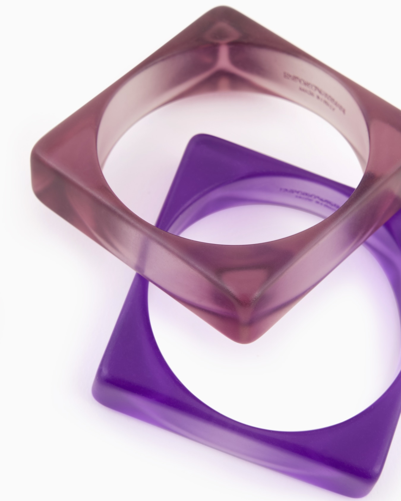 Set of two square bangles Slide 1