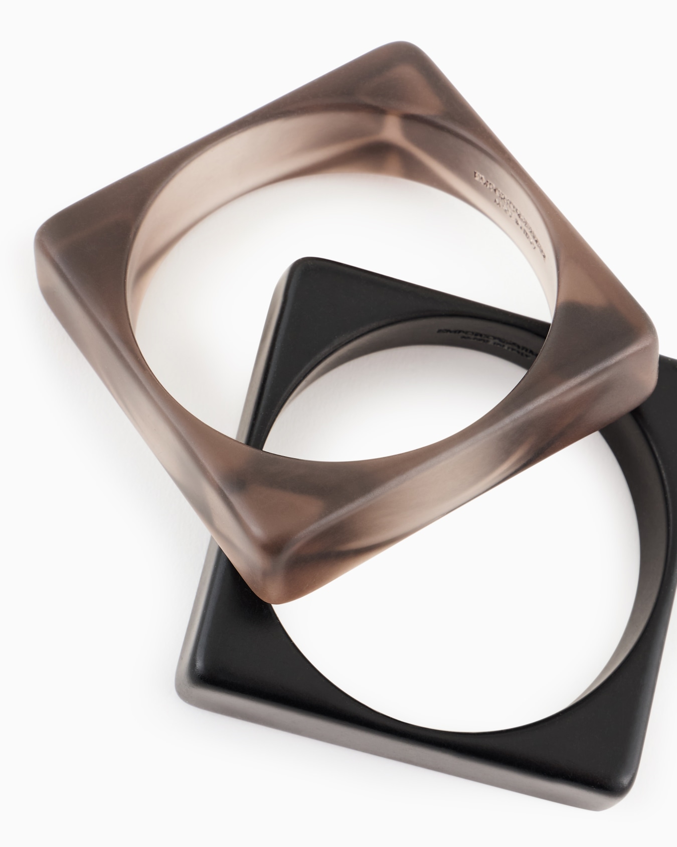Set of two square bangles Slide 1