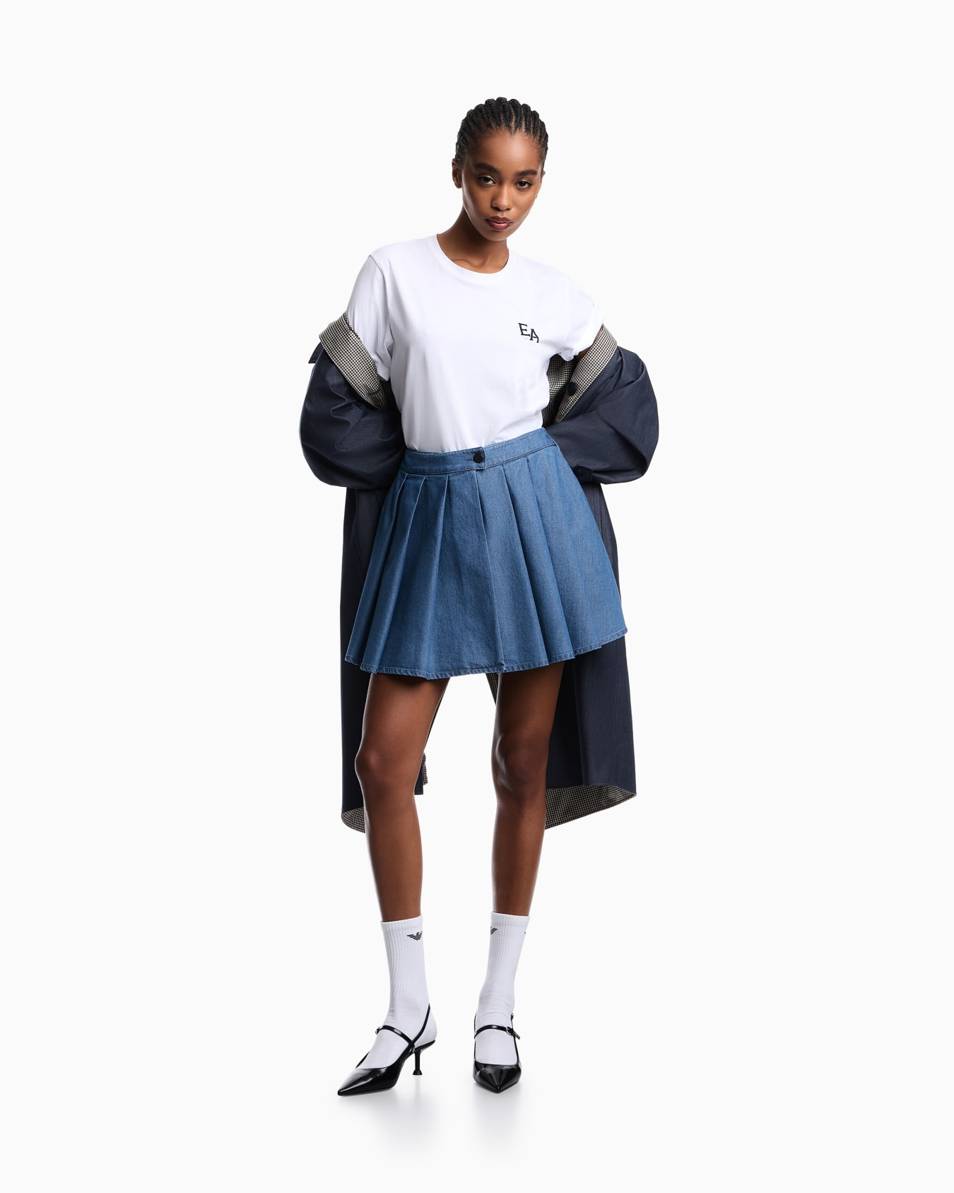 T-shirt en jersey avec imprimé Eagle Club Diapositive 1