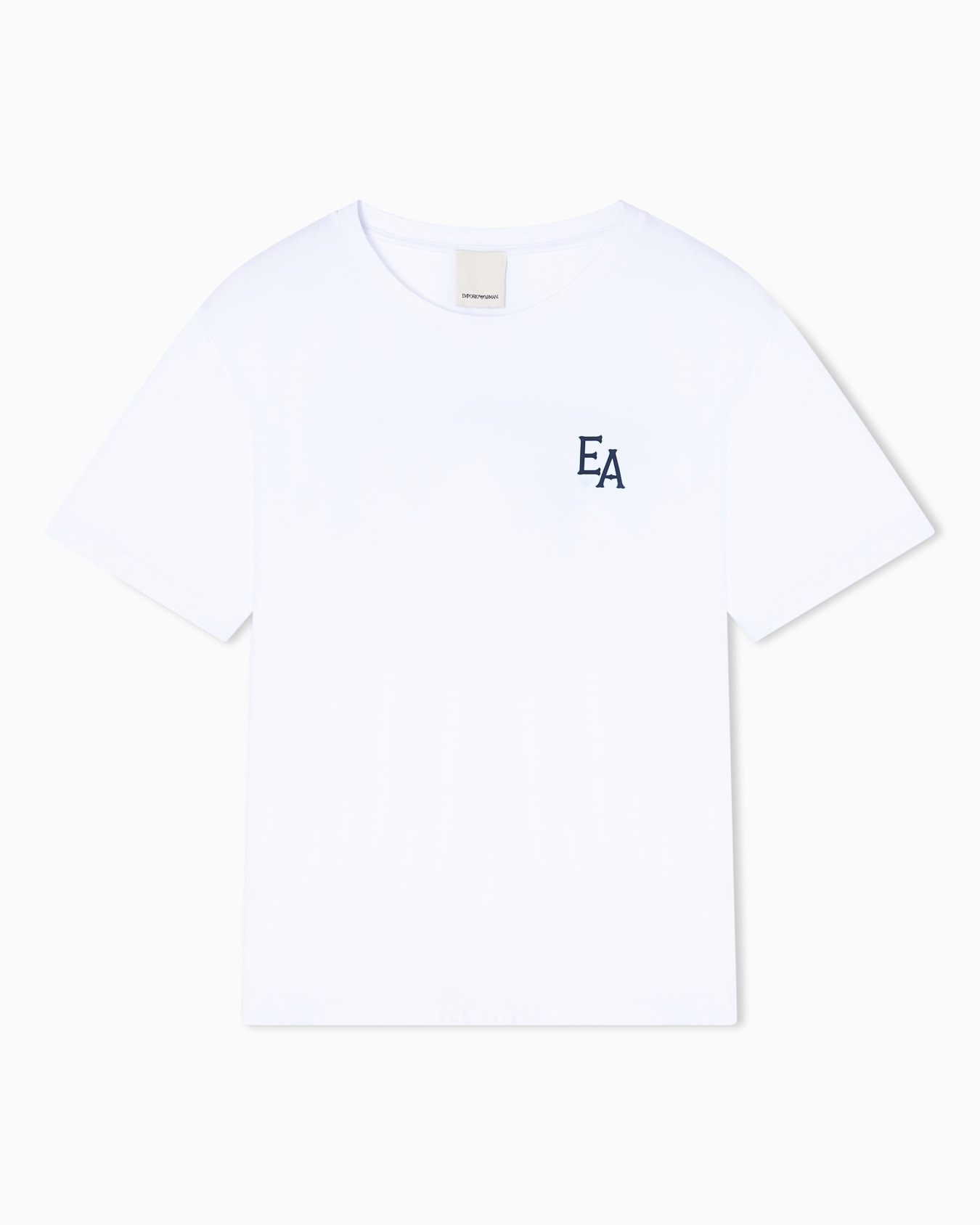 Cotton jersey crewneck T-shirt Slide 0