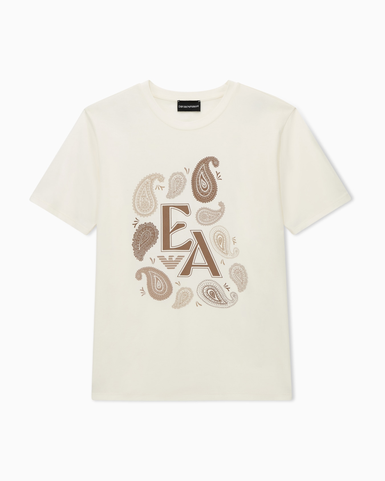 T-shirt Capsule Boteh in jersey with crew neck and logo Slide 0