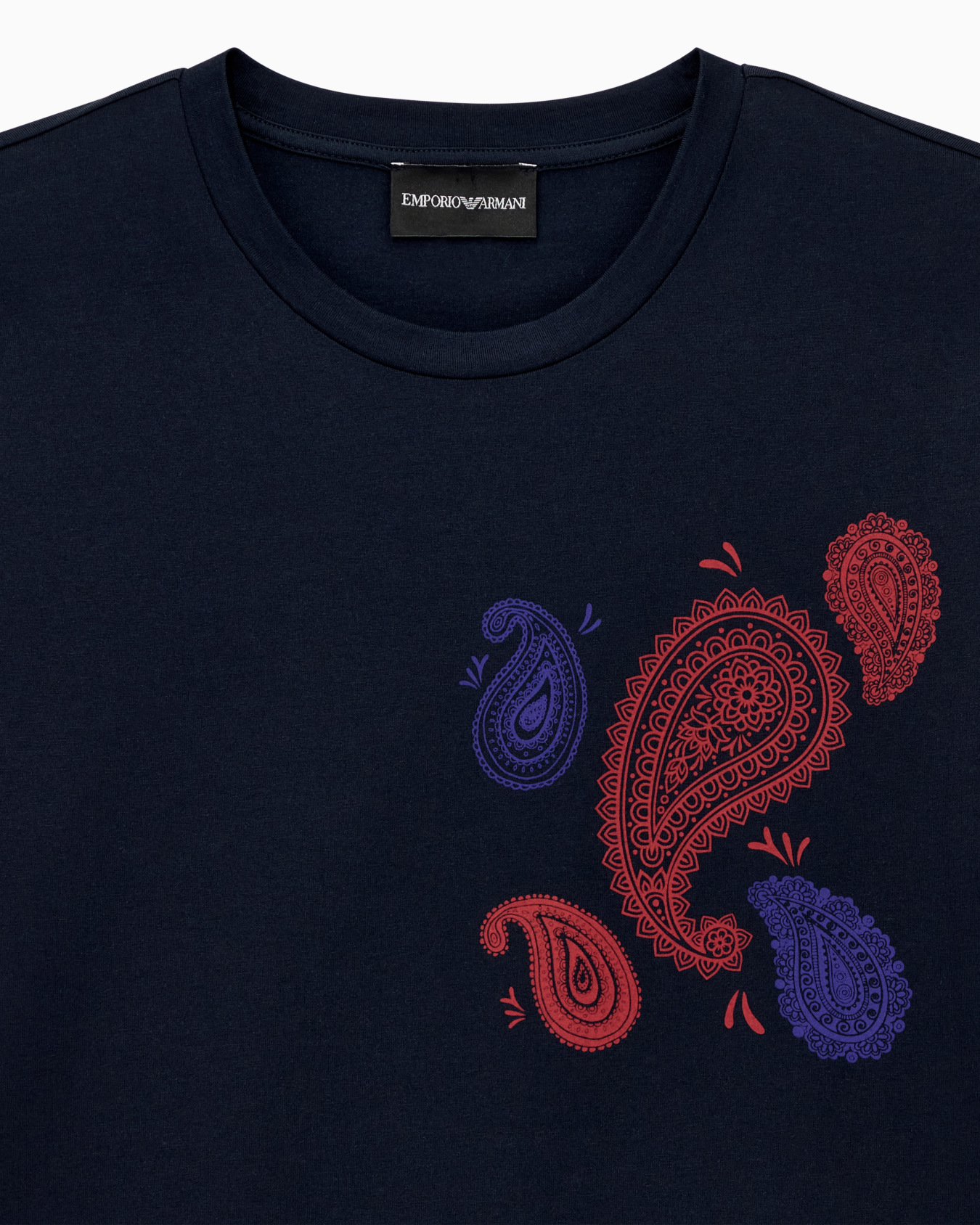 T-shirt Capsule Boteh in jersey with crew neck and logo Slide 2