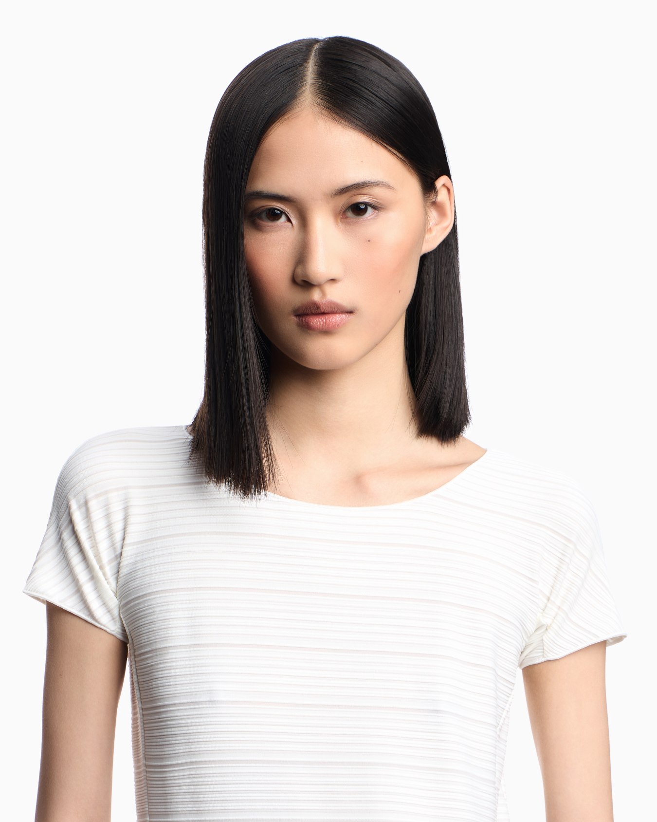 Stretch jacquard motif nylon-jersey T-shirt  Slide 4
