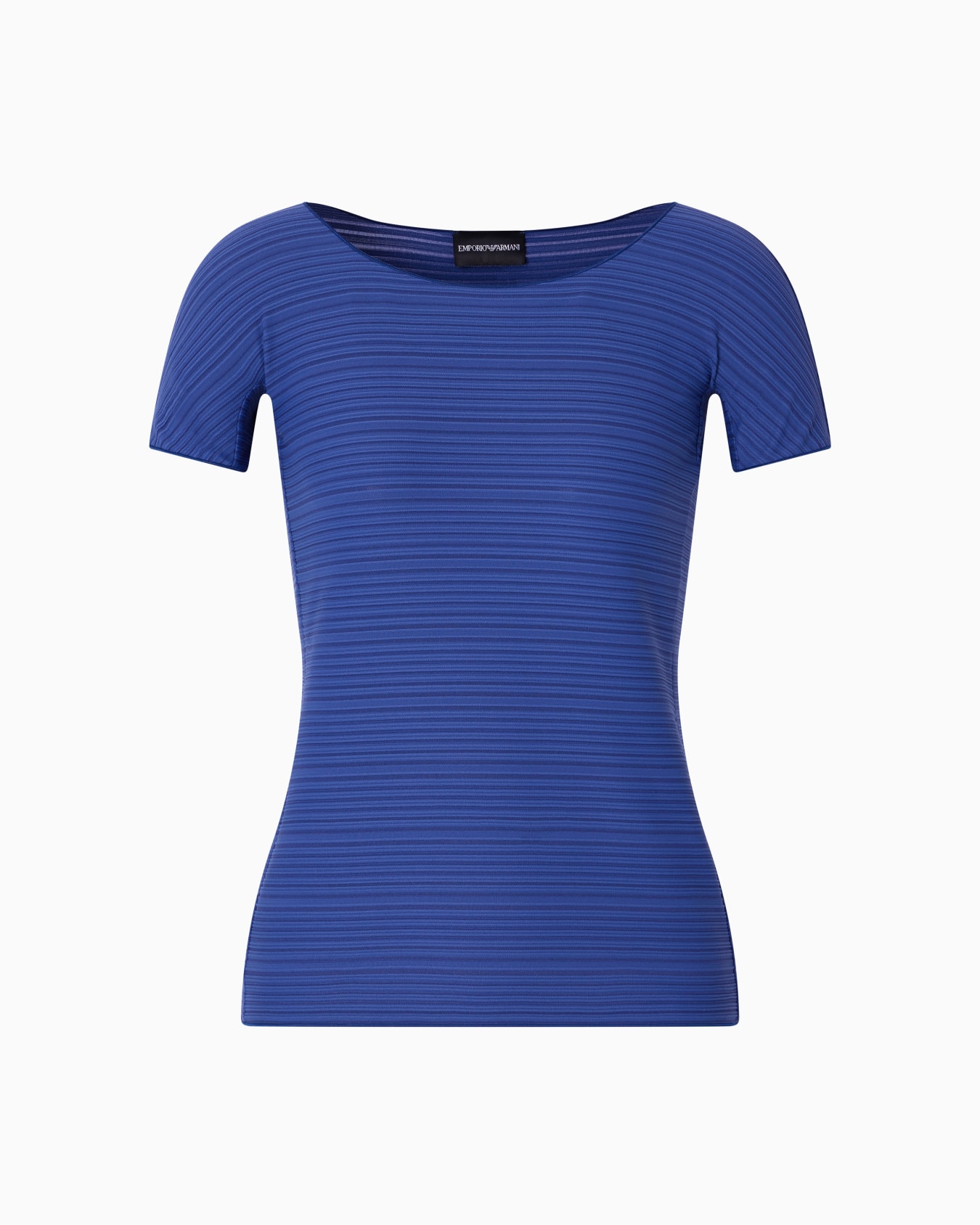 Stretch jacquard motif nylon-jersey T-shirt  Slide 0