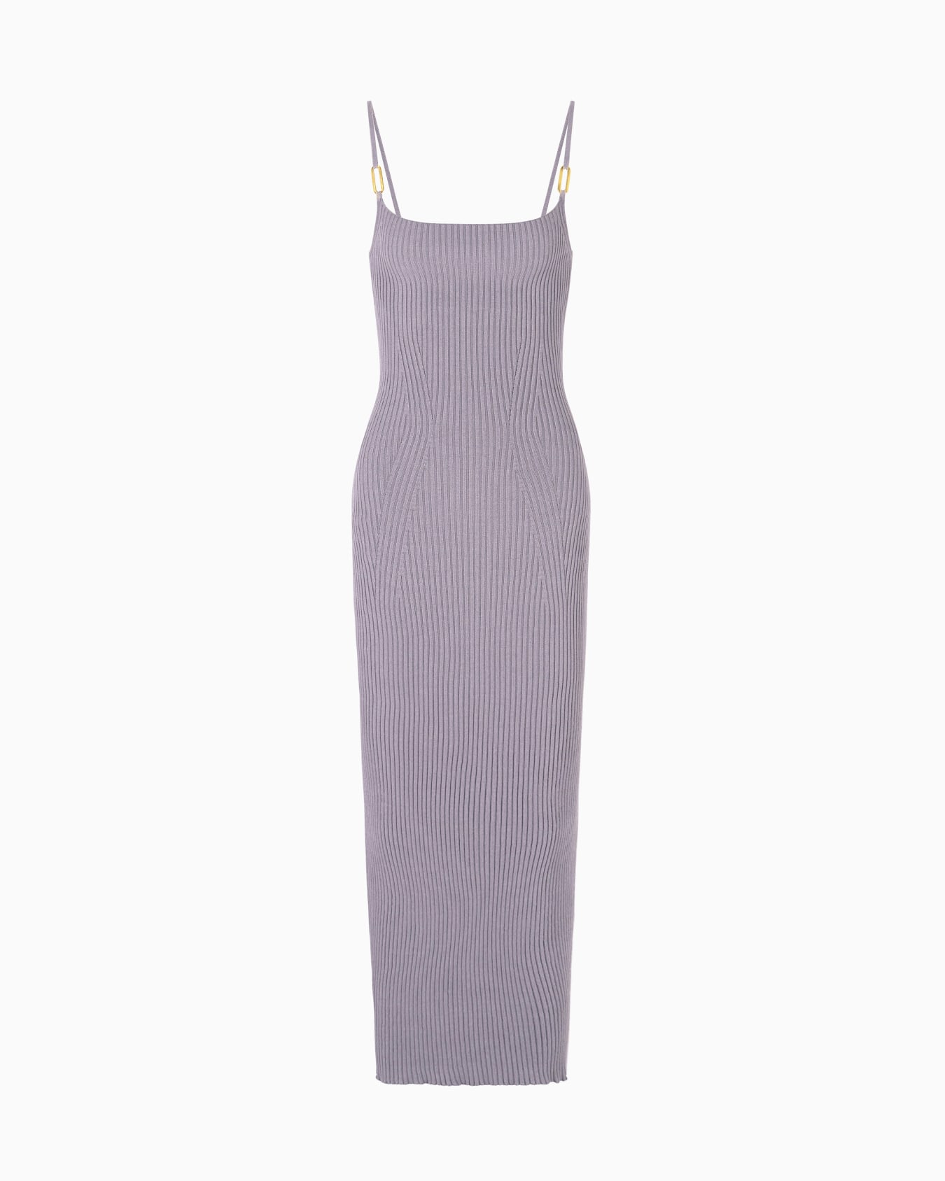 Dawn to Dusk rib-knit long dress Slide 0