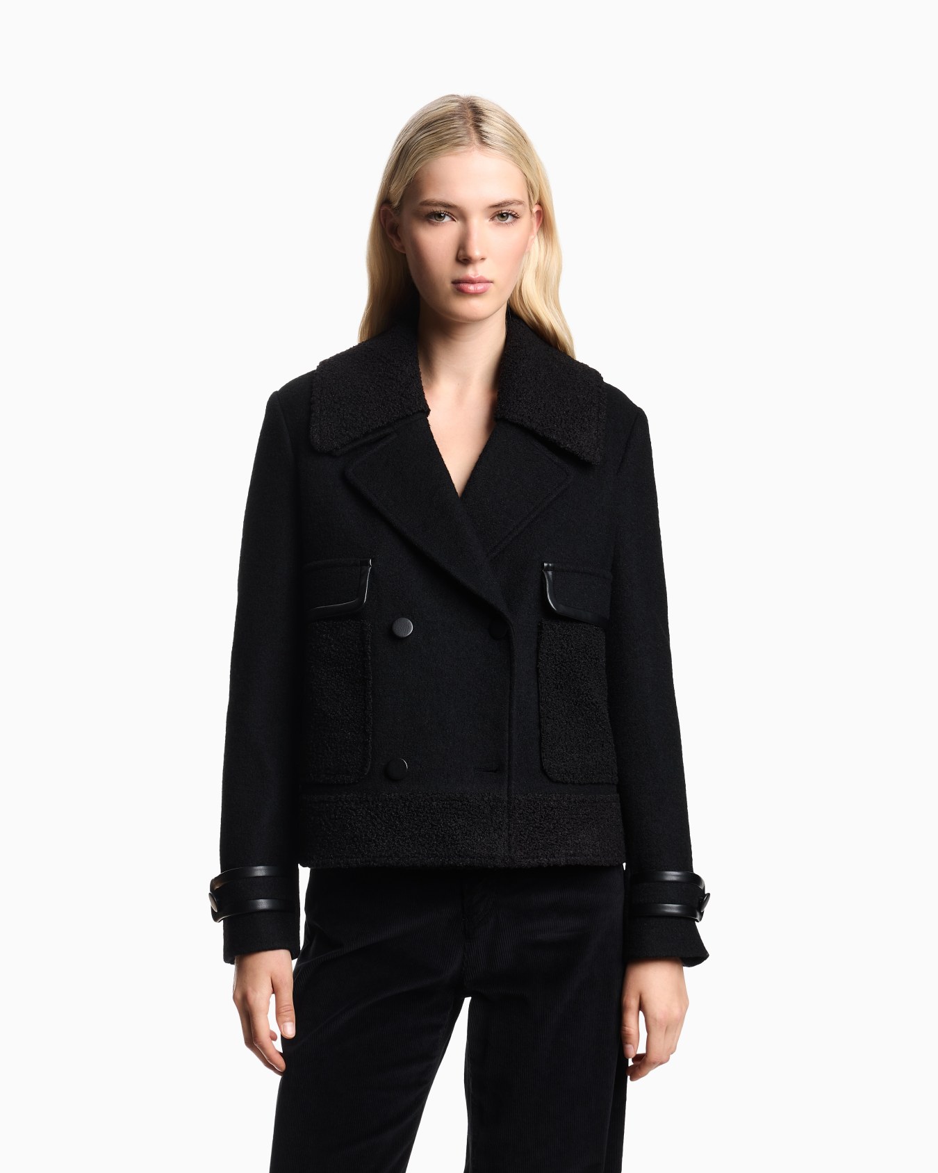 Double Breasted Pea Coat Slide 3