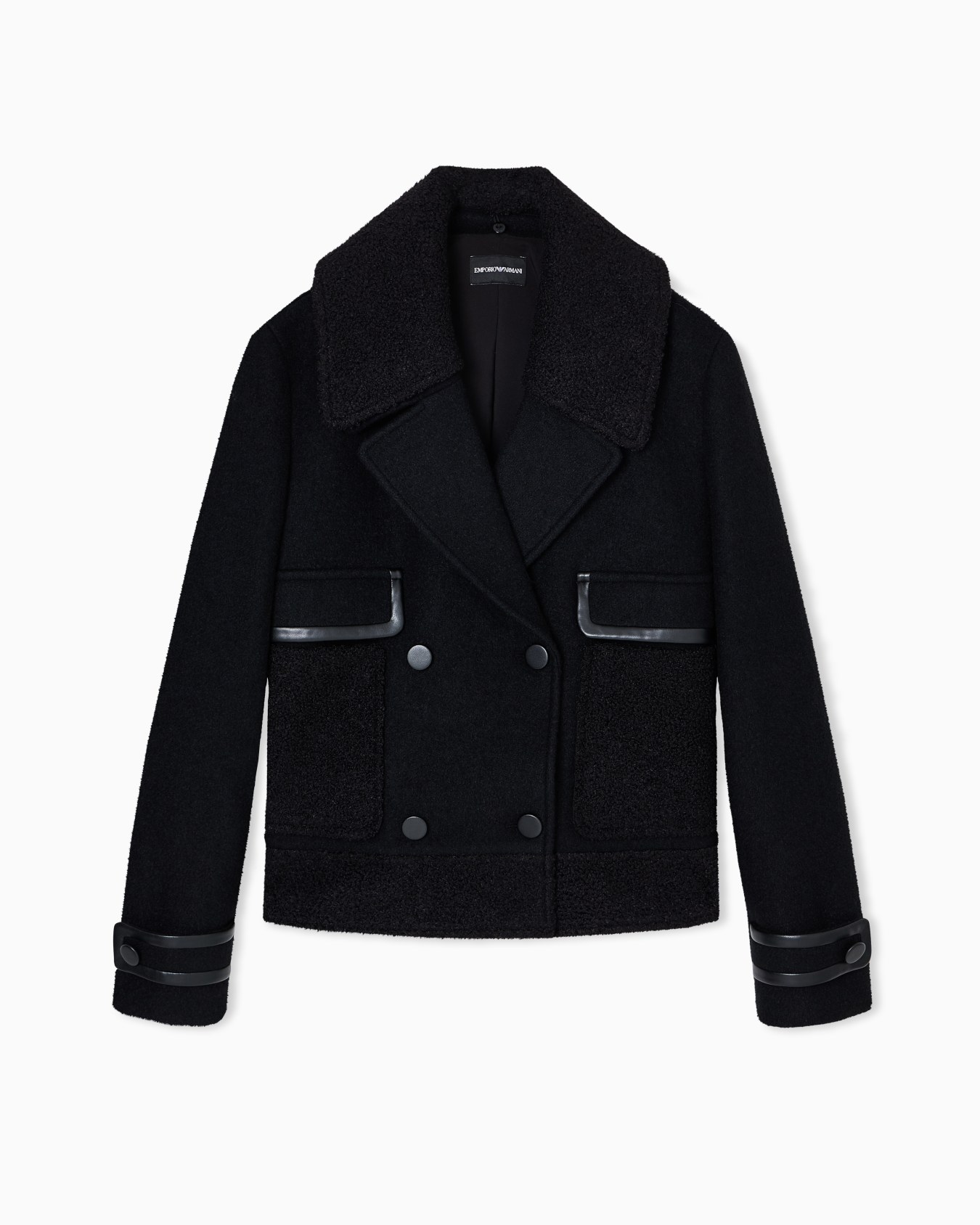 Double Breasted Pea Coat Slide 0