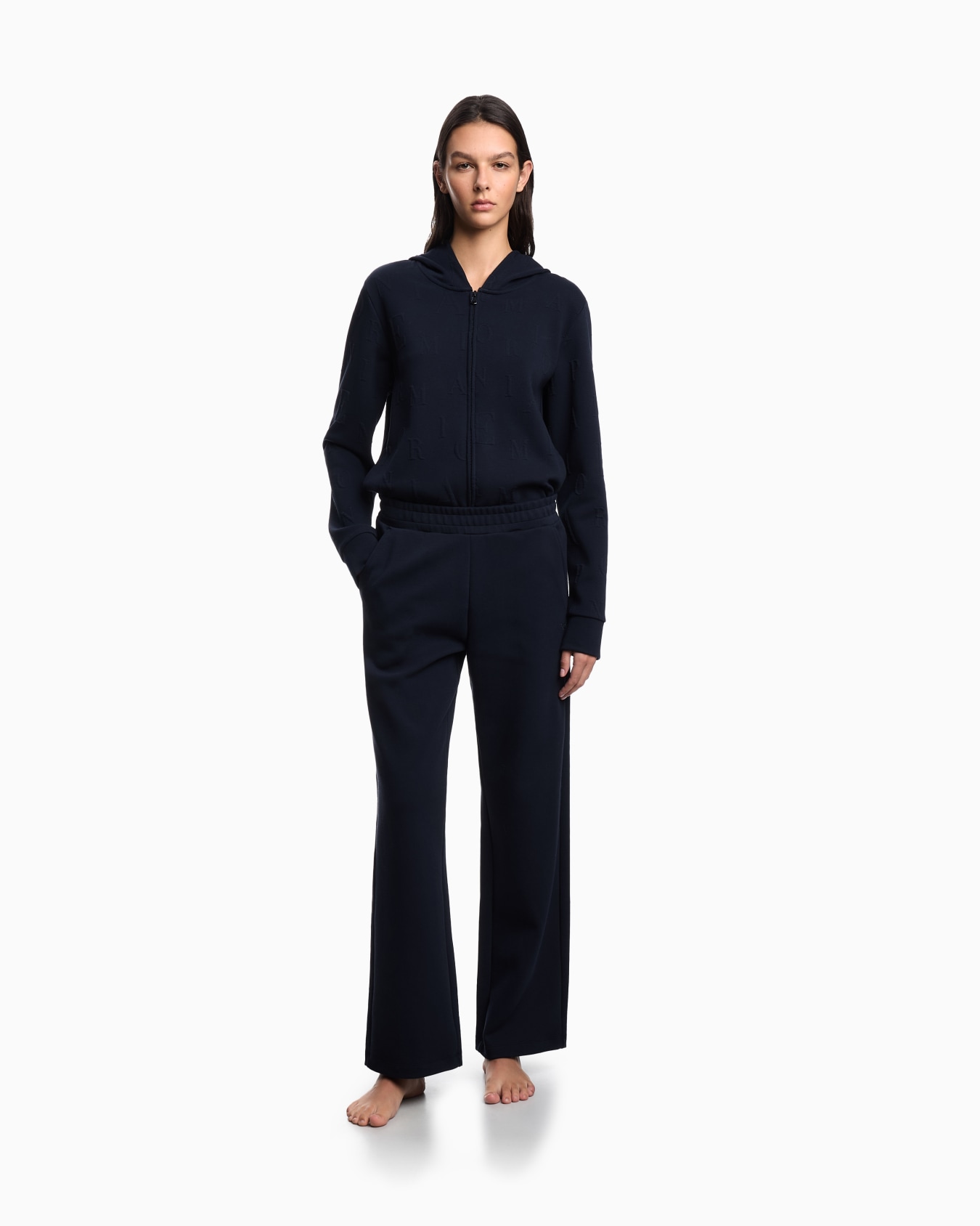 French terry loungewear trousers Slide 1