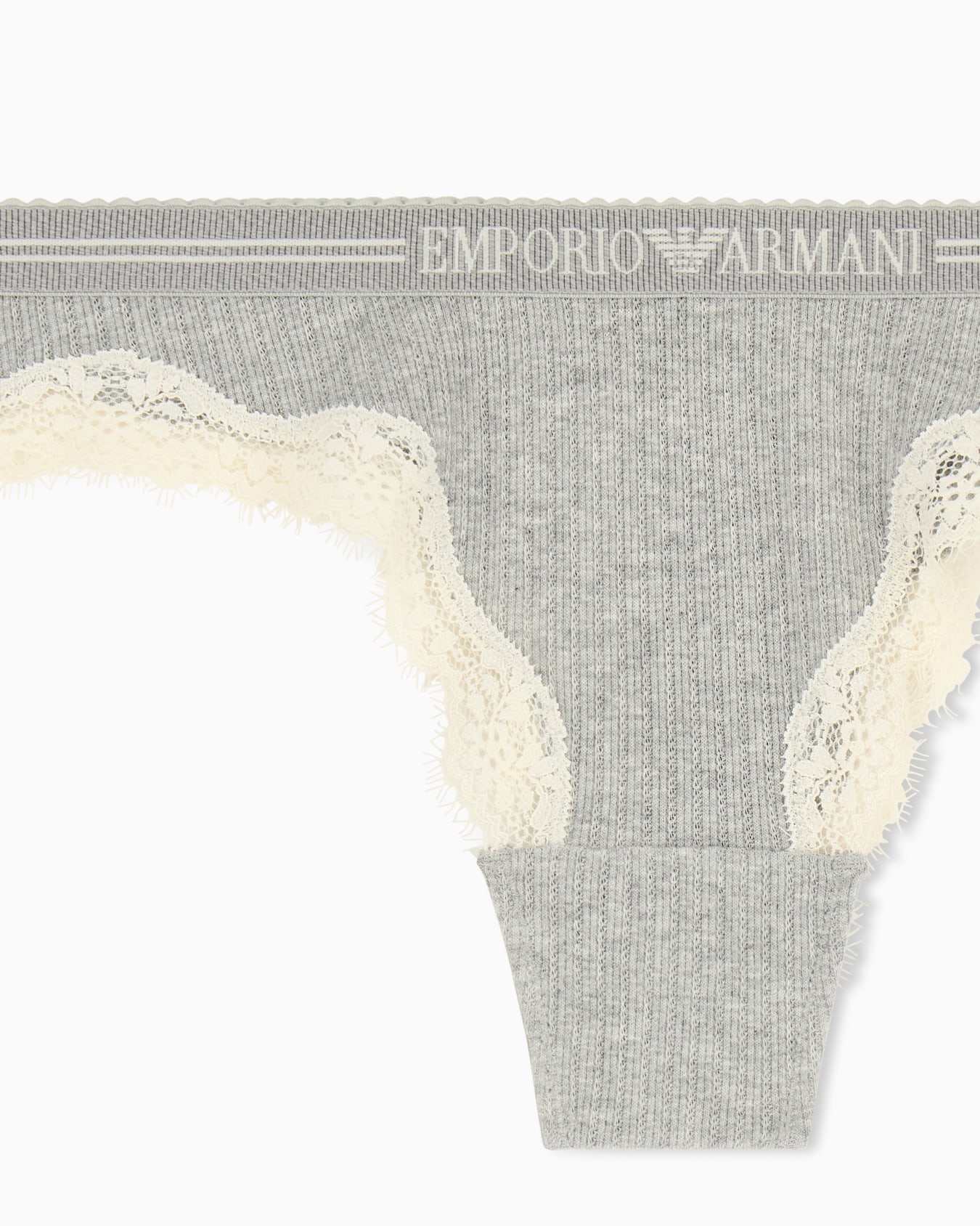 레이스 디테일 리브드 모달 혼방 브라질리언 브리프 슬라이드 1