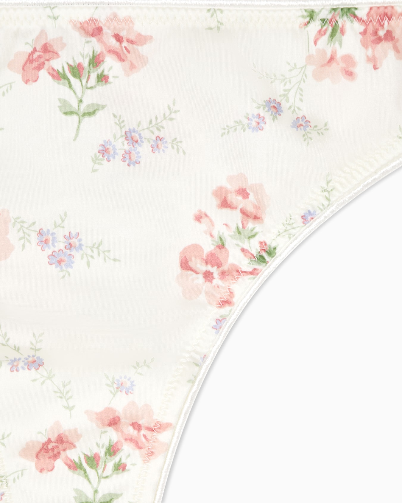 ブラジリアンショーツ サテンマイクロファイバー フローラルプリント スライドする 3