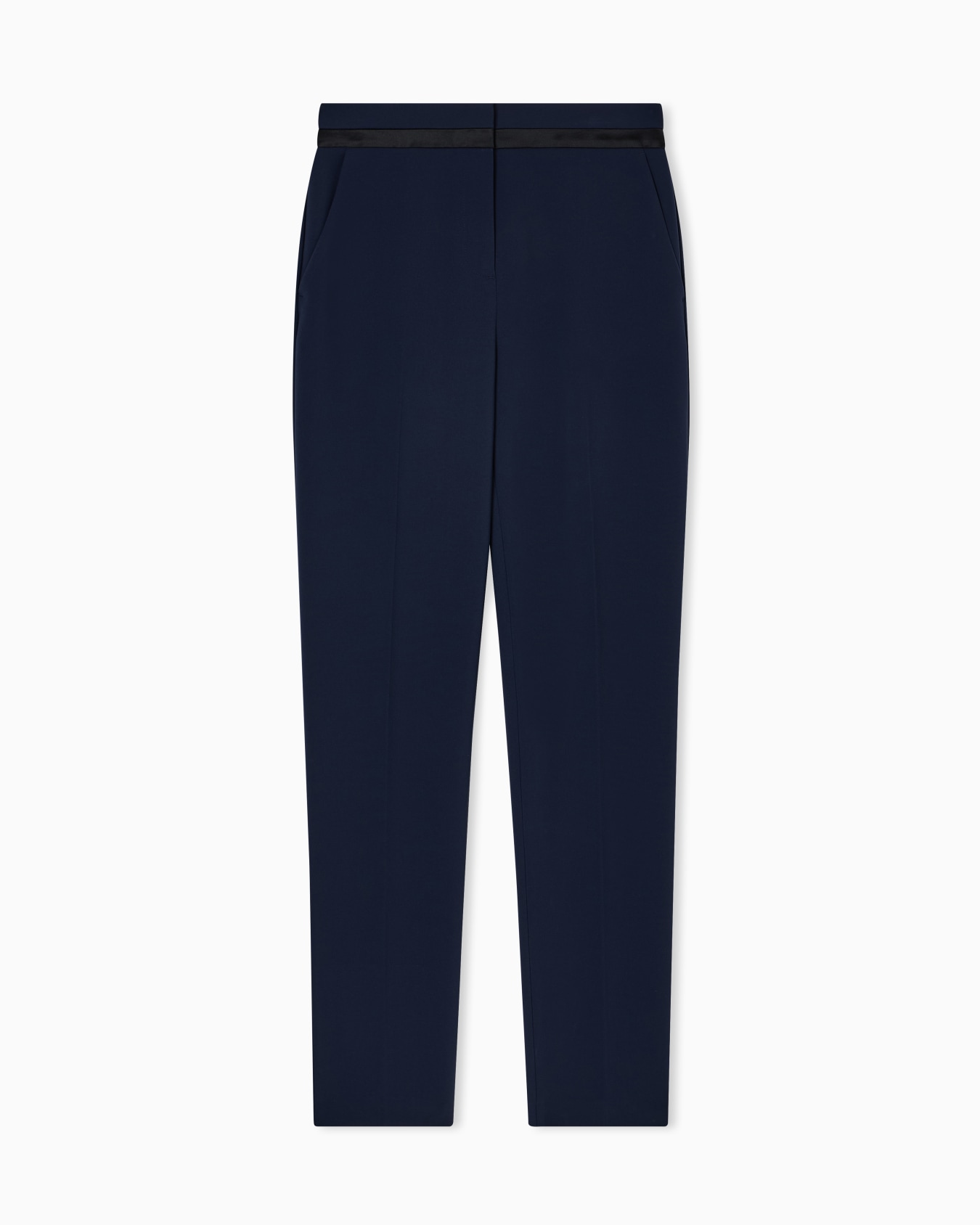 Satin-Waistband Tuxedo Trousers Slide 0