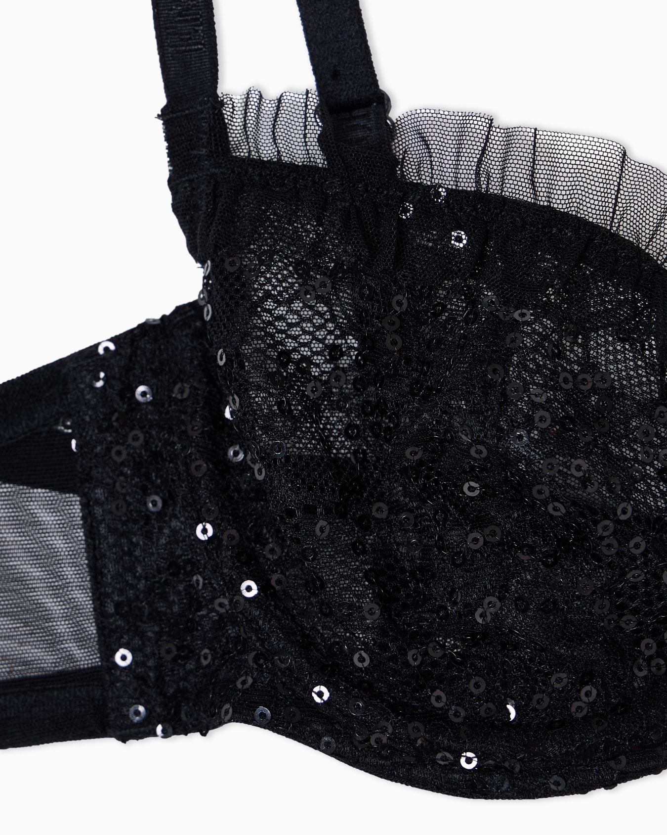 Sequins lace balconette bra Slide 3
