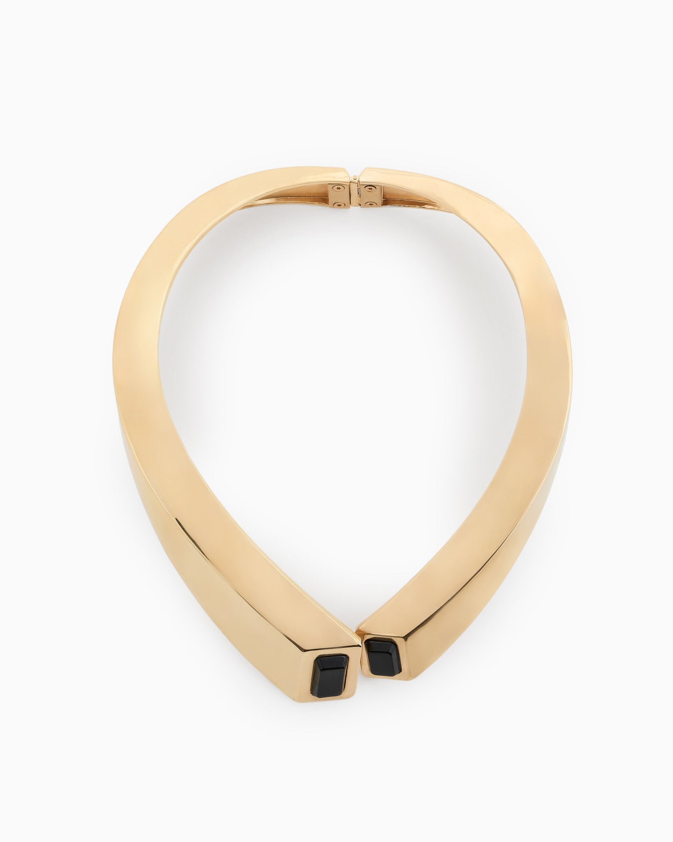 Gold Collar Necklace with Black Accents Diapositiva 0