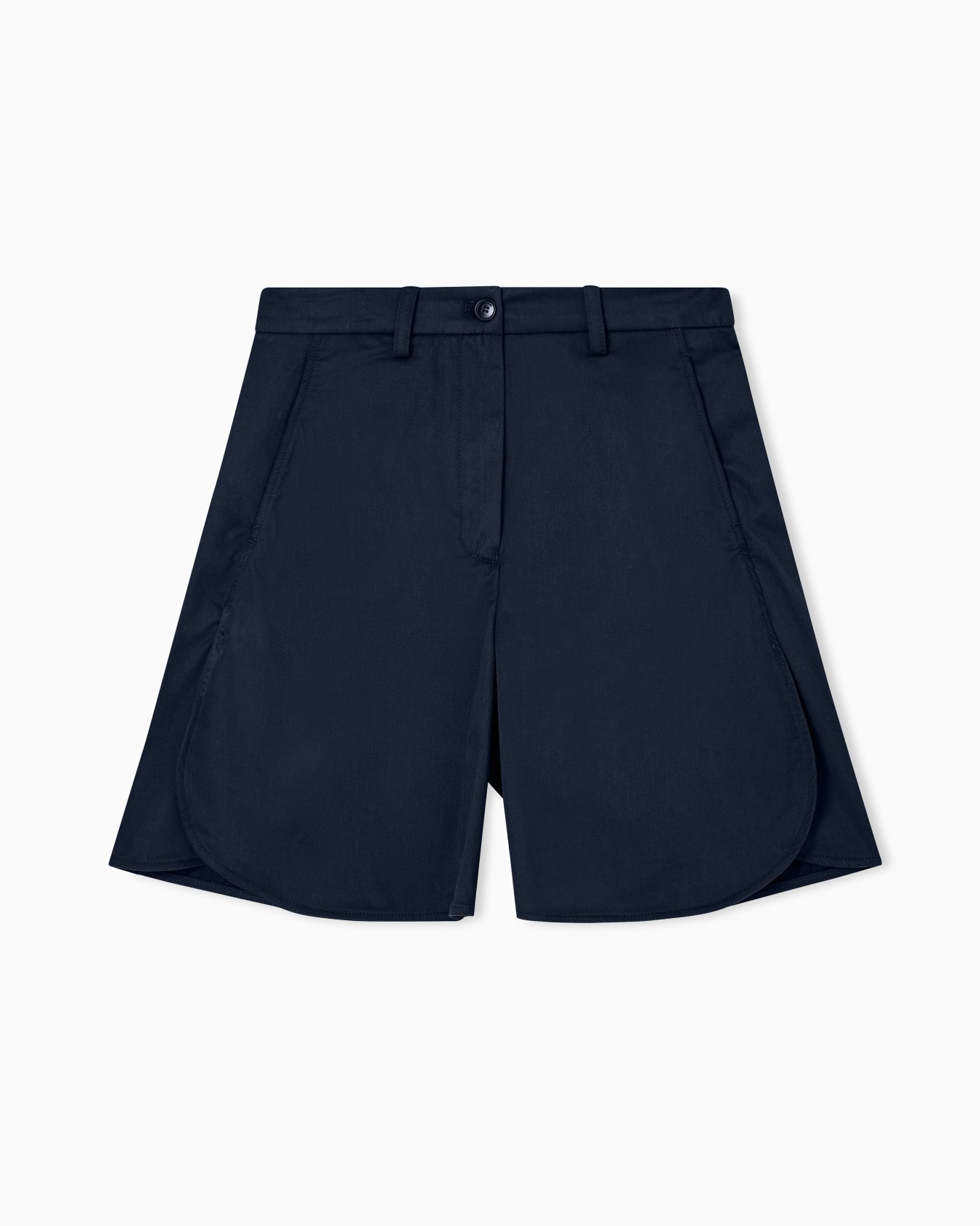 Polished cotton shorts Slide 0