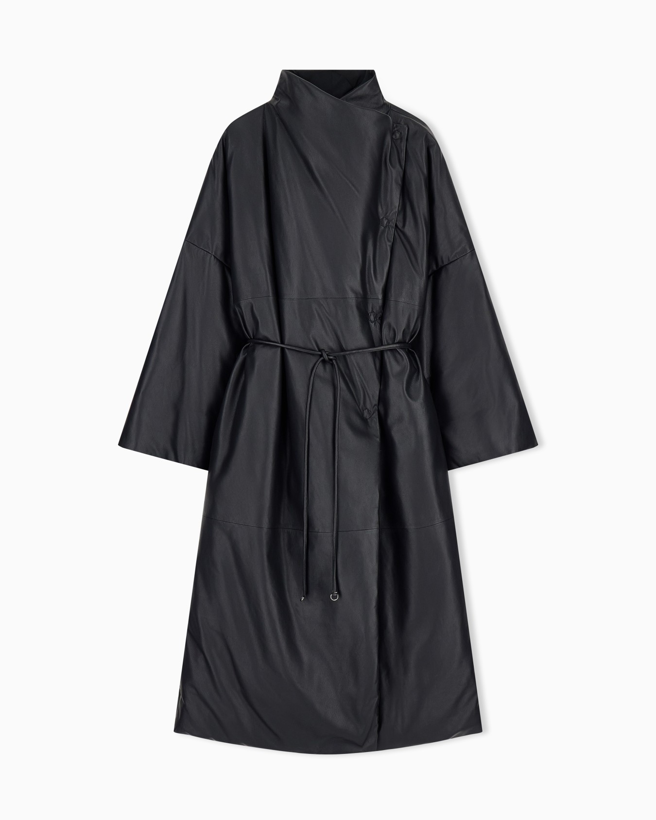 Chaqueta de plumas larga, ancha y reversible en napa de cordero ASV Diapositiva 0