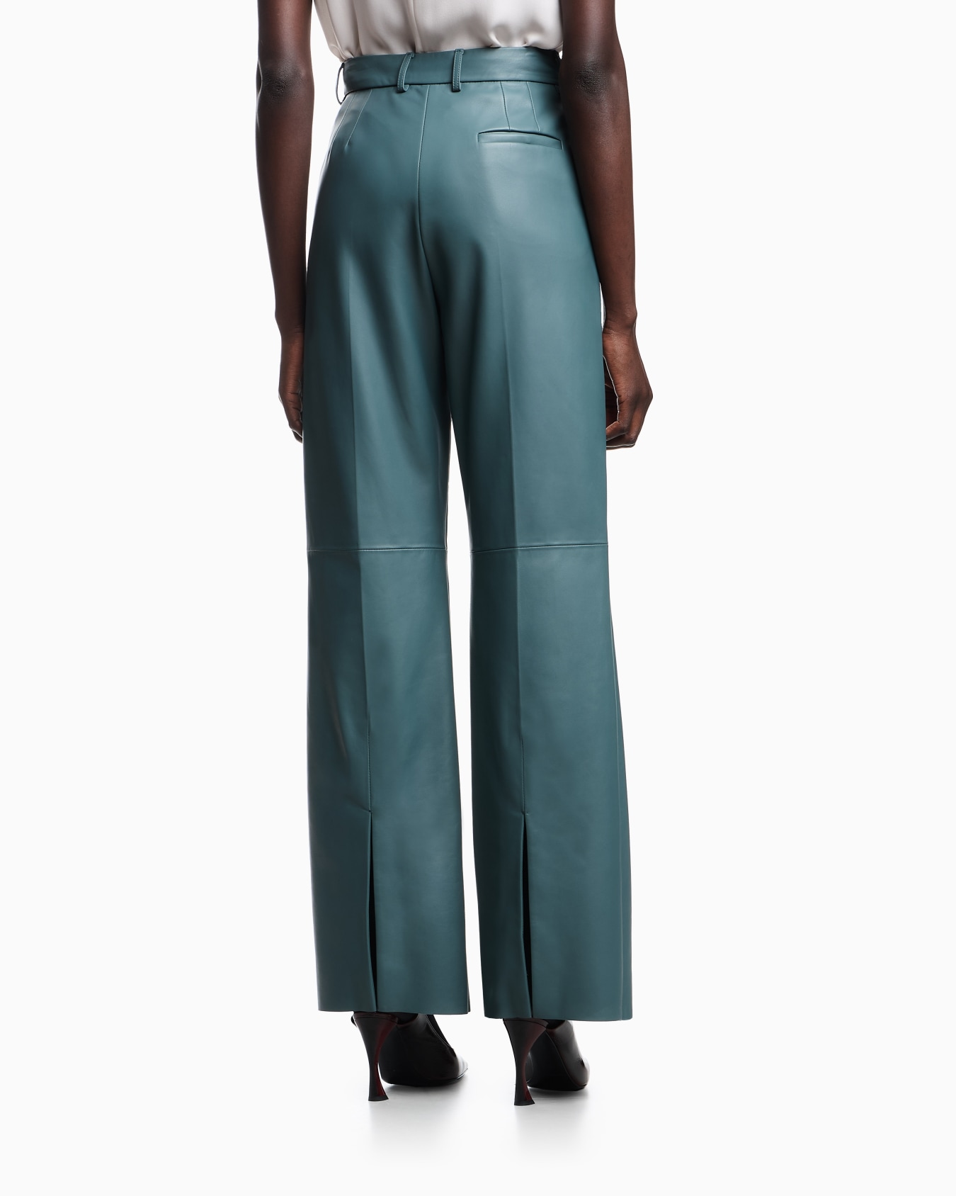 Palazzohose aus Handschuh-Lammnappaleder Folie 2