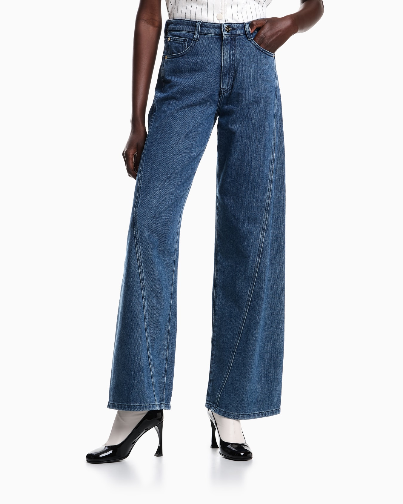 J6F relaxed-fit, worn-look denim jeans Slide 3