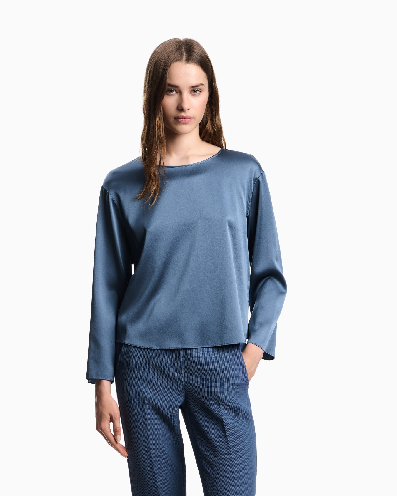 Silk satin blouse  Slide 3