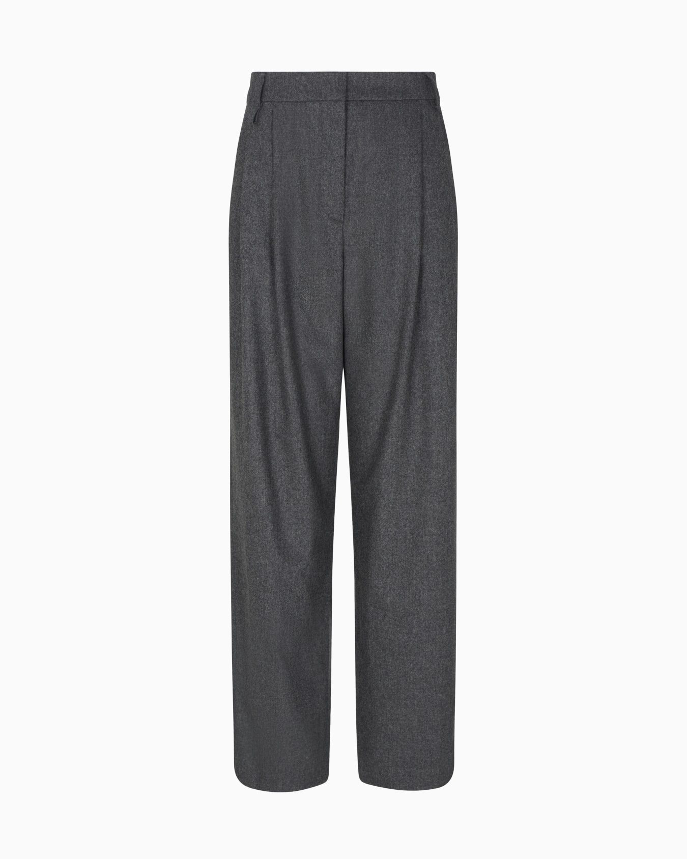 Icon wool flannel trousers with pleats Slide 0
