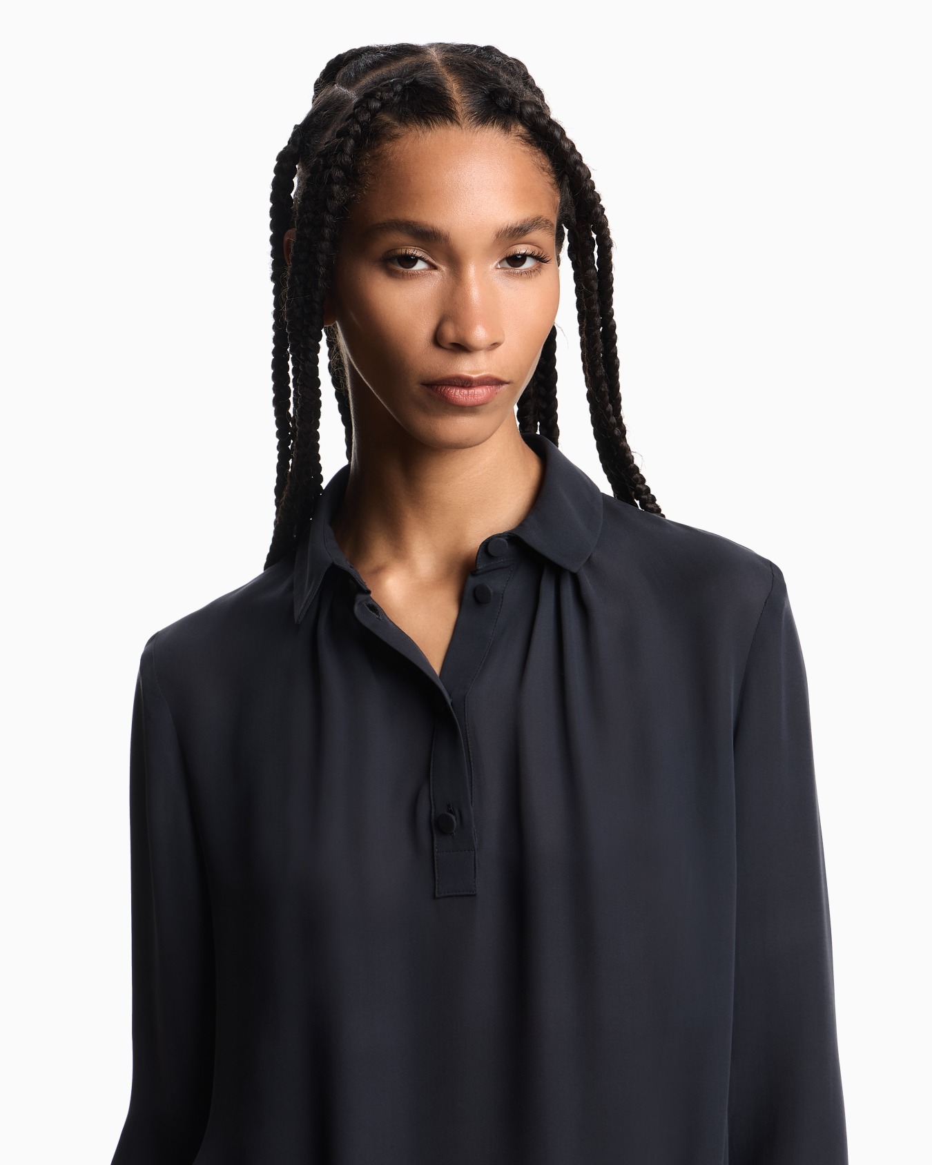 Blusa in doppia georgette di seta Icon Slide 4