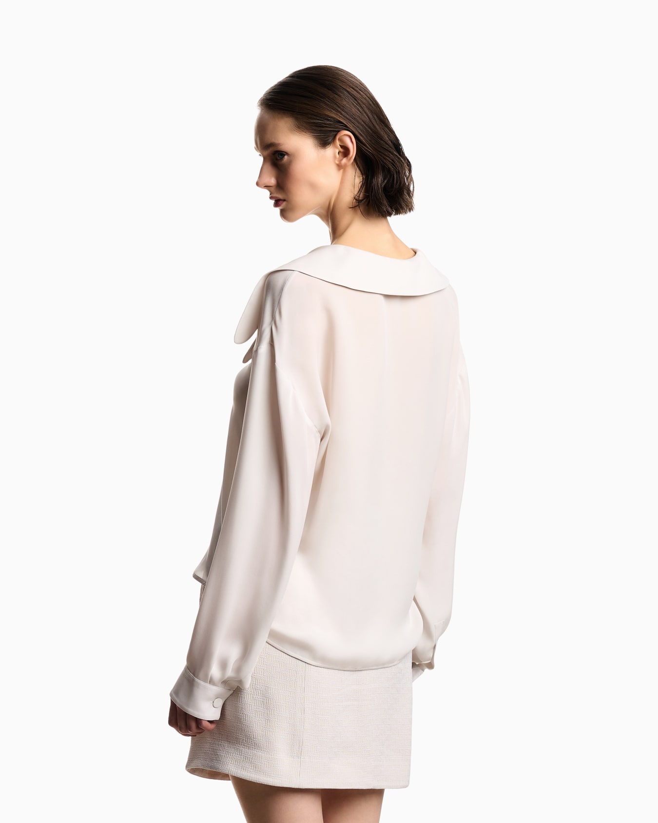 Icon silk double georgette shirt Slide 2