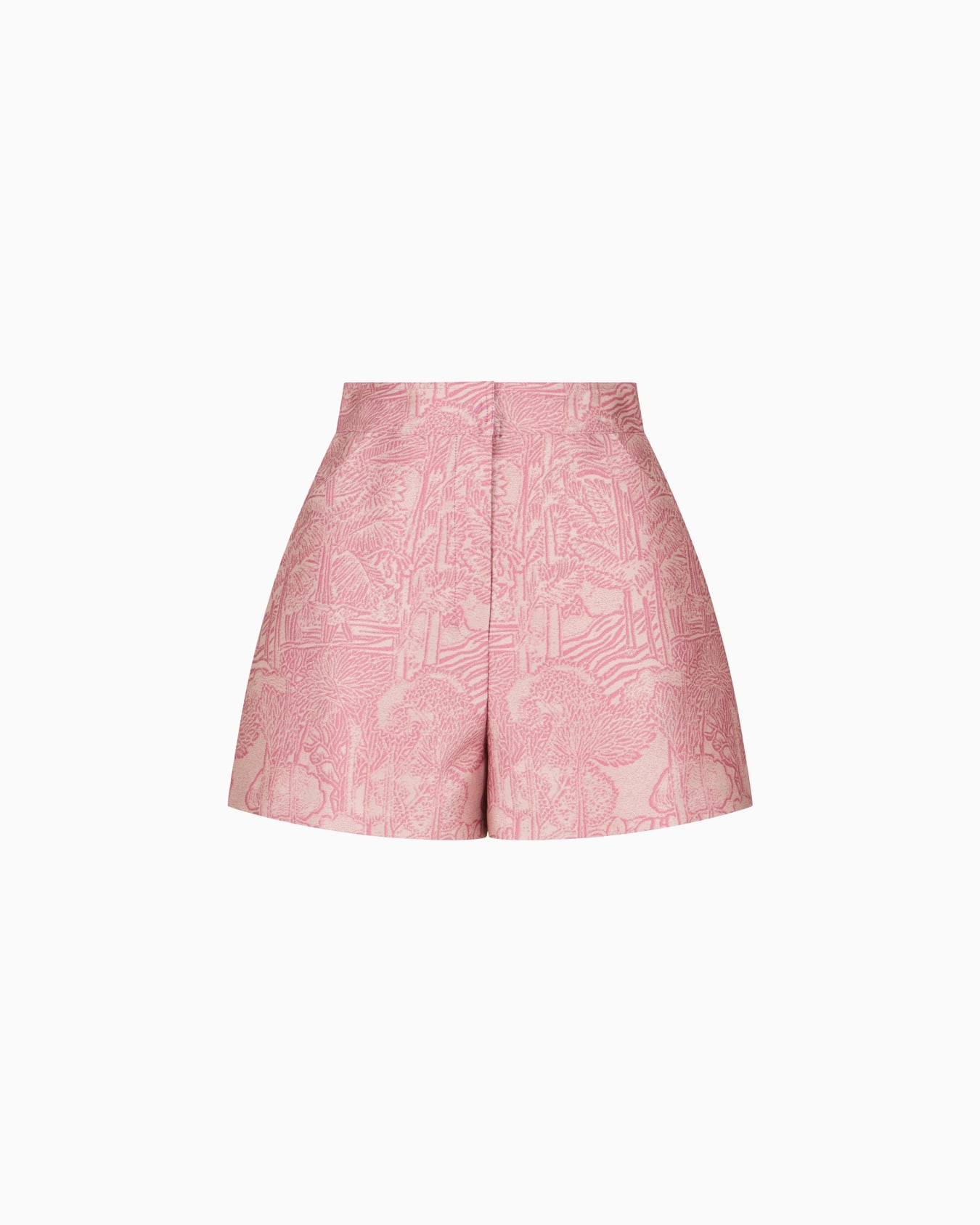 Shorts aus Jacquard-Stoff mit exotischem Muster Folie 0