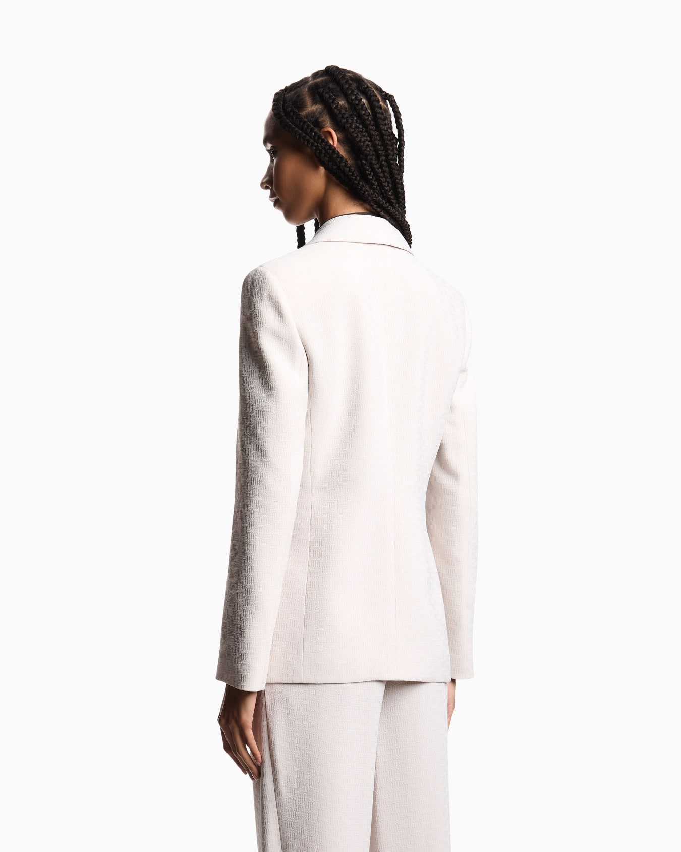 Blazer de tejido fluido texturizado Icon Diapositiva 2
