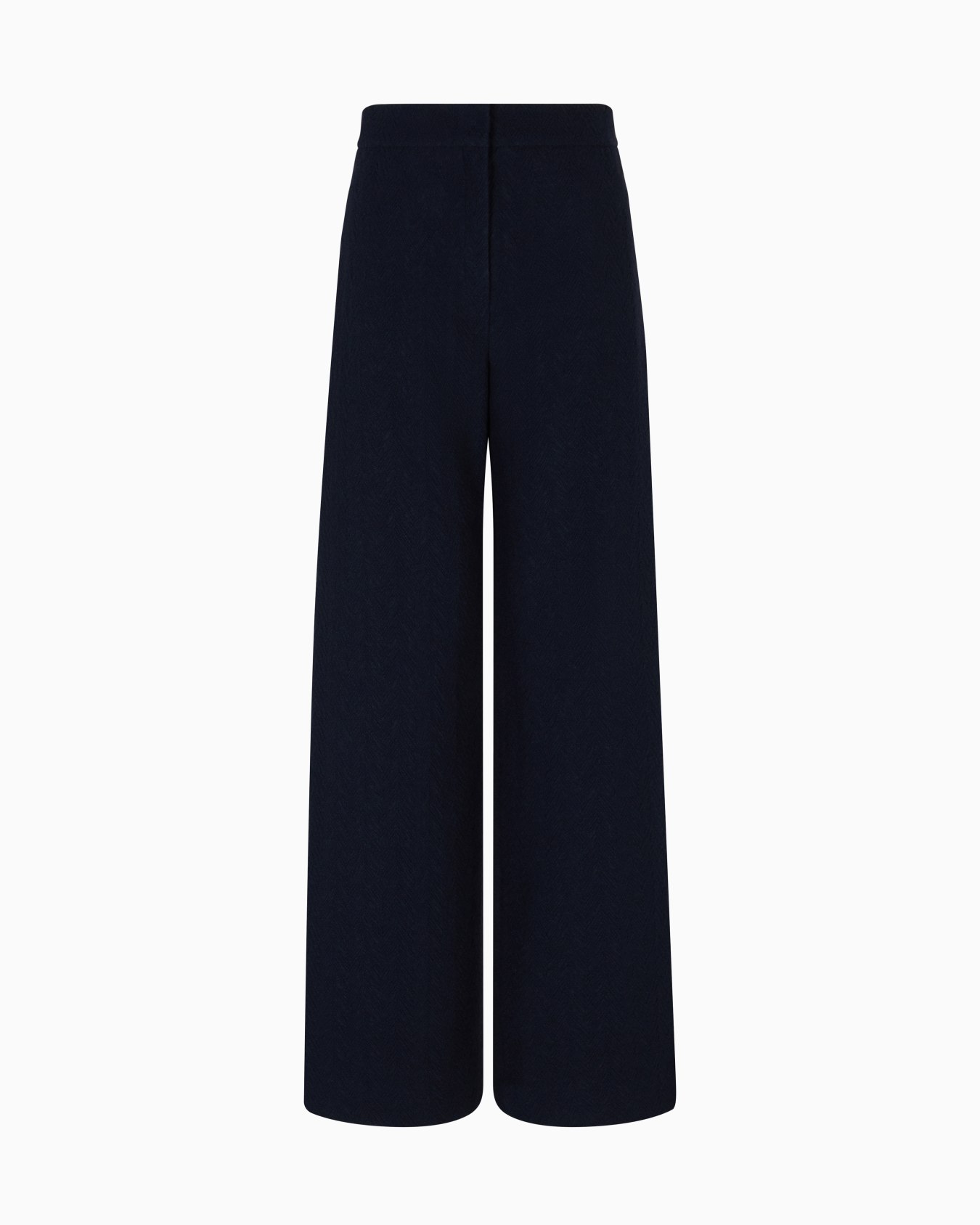 Icon chevron-motif jacquard wide-leg trousers Slide 0