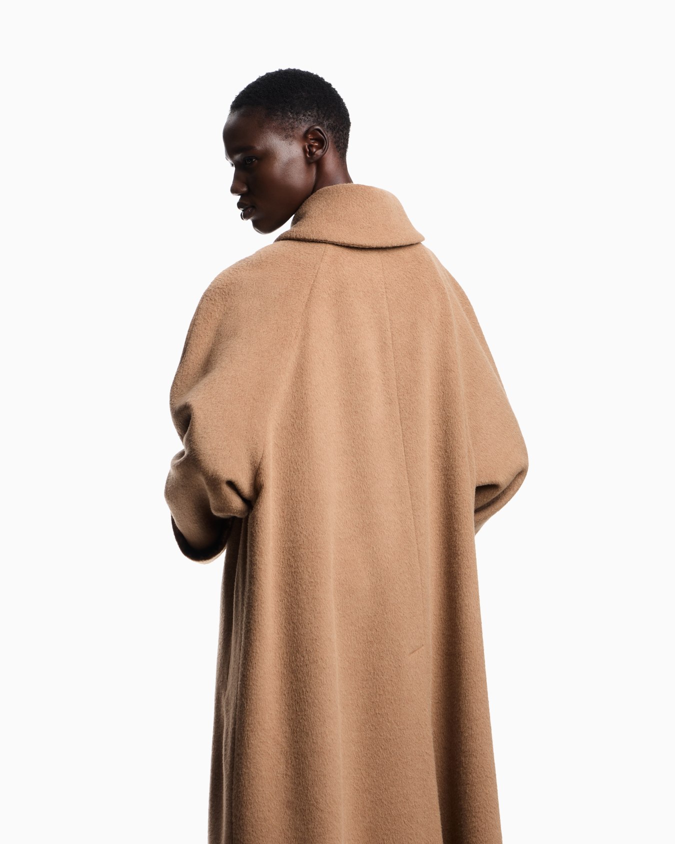 Cappotto lungo in beaver di lana alpaca Icon Slide 4
