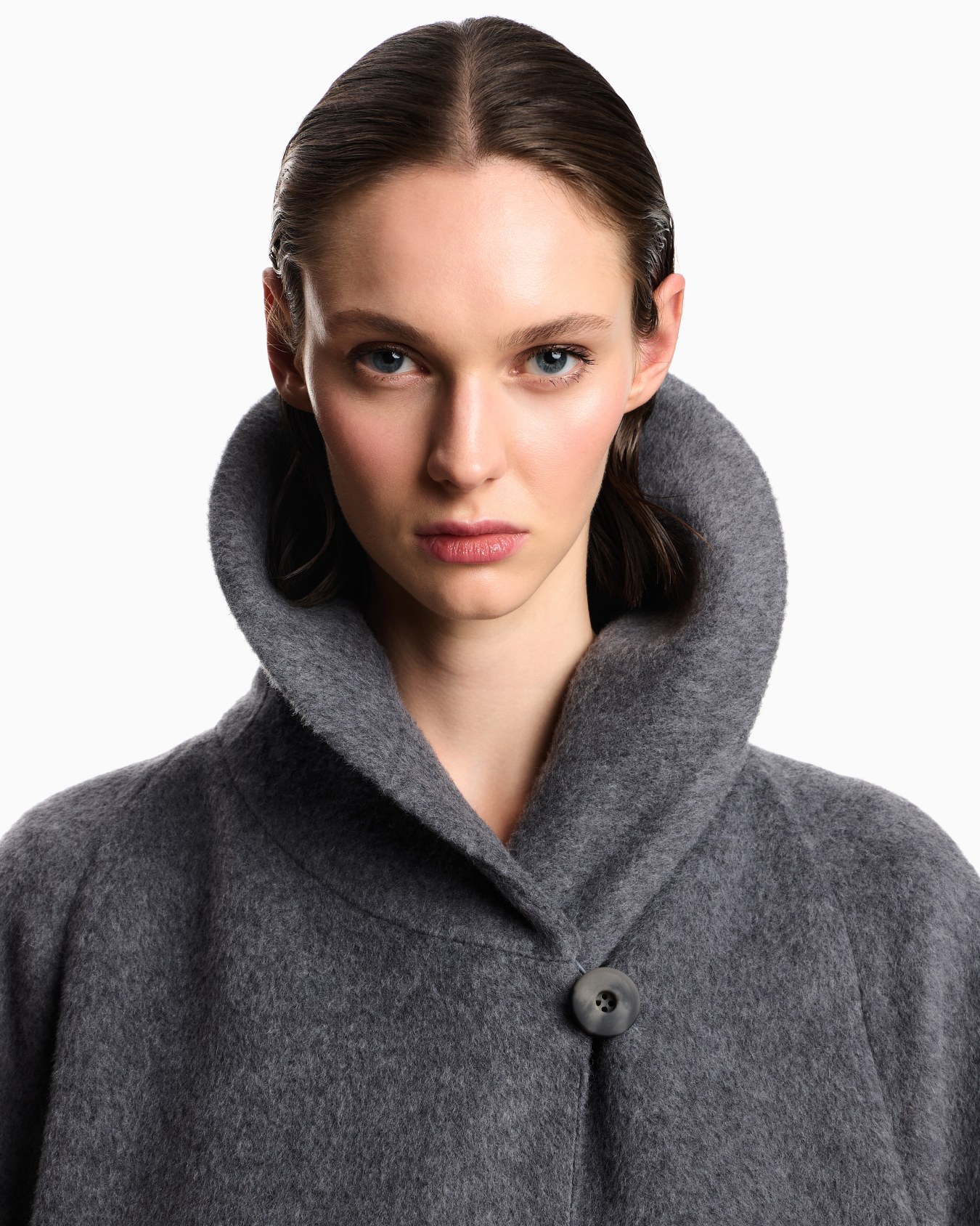 Manteau long en laine de castor et alpaga Icon Diapositive 3