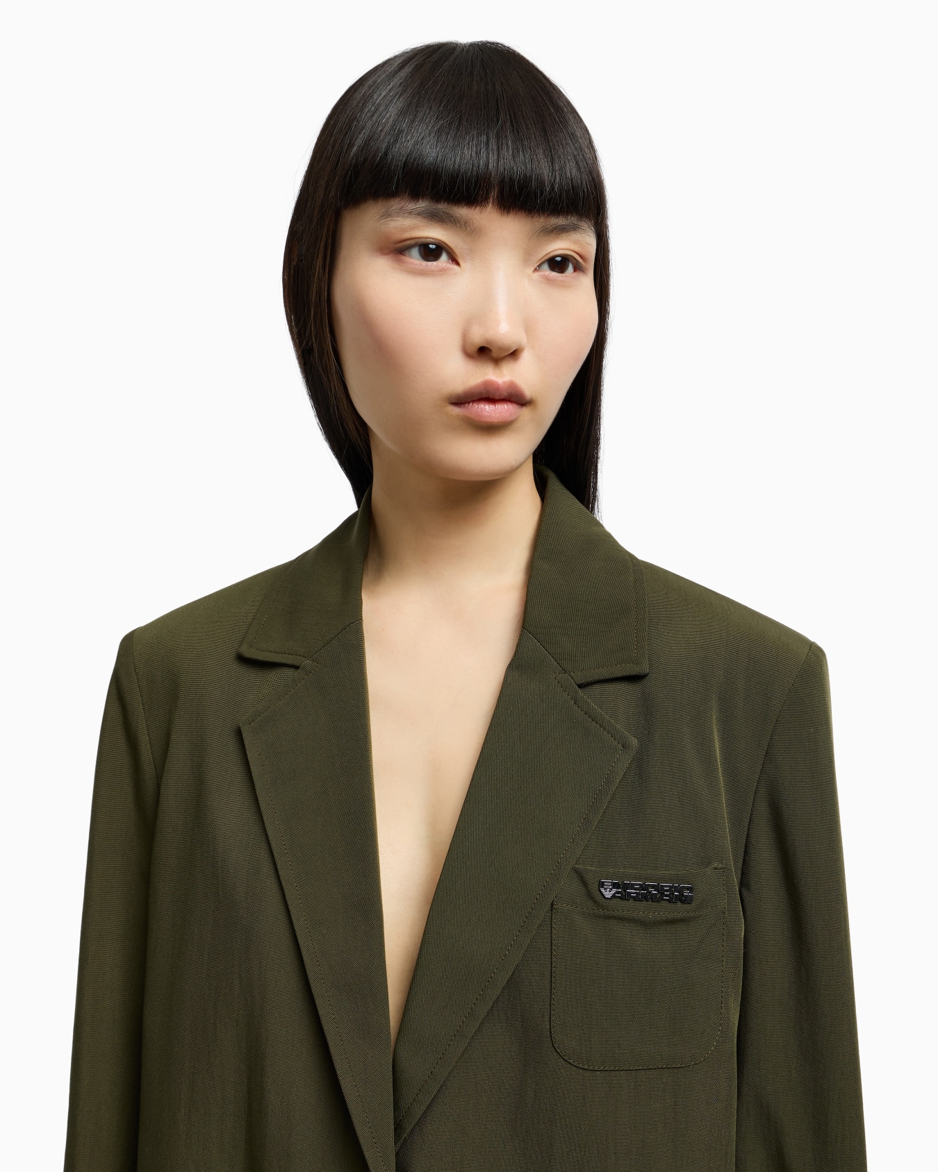 New York capsule collection single-breasted canvas blazer Slide 5