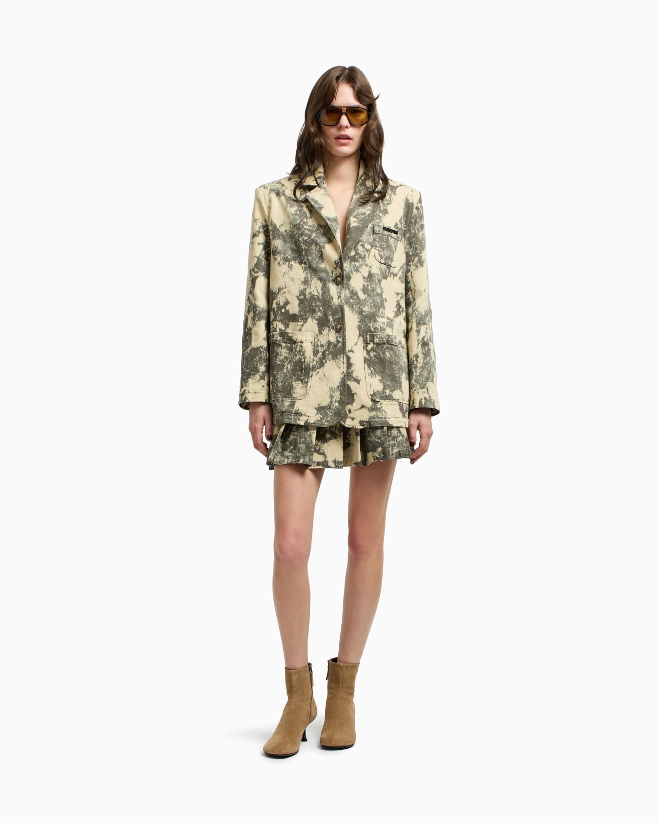 Blazer monopetto in drill tinto capo effetto tie-dye Capsule New York Slide 2