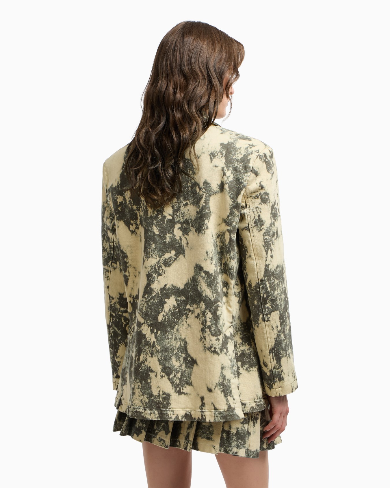 Blazer monopetto in drill tinto capo effetto tie-dye Capsule New York Slide 3