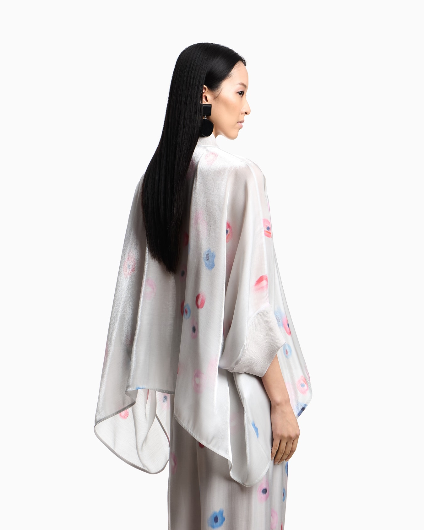 Fluid viscose tunic with all-over floral print Slide 2