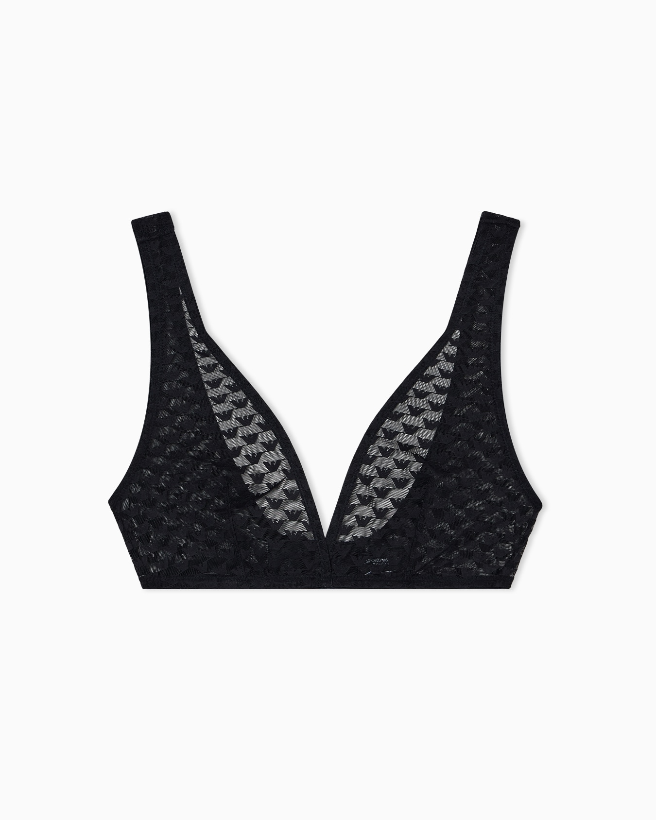 ASV Mesh-Bralette mit Allover-Adler-Logo Folie 0