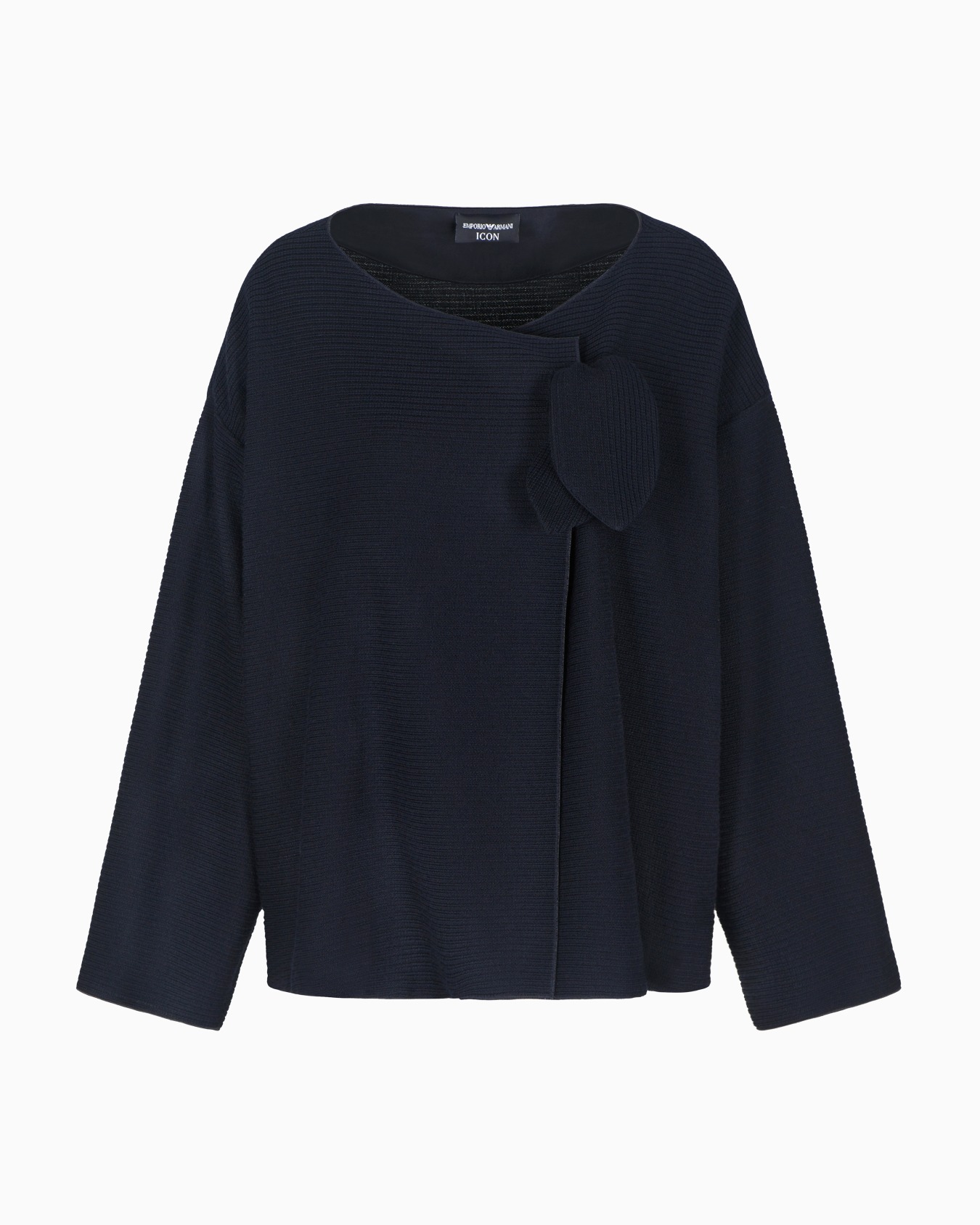 Icon Jacke aus geripptem Jersey in Jacquard-Stoff-Verarbeitung mit Schleife Folie 0