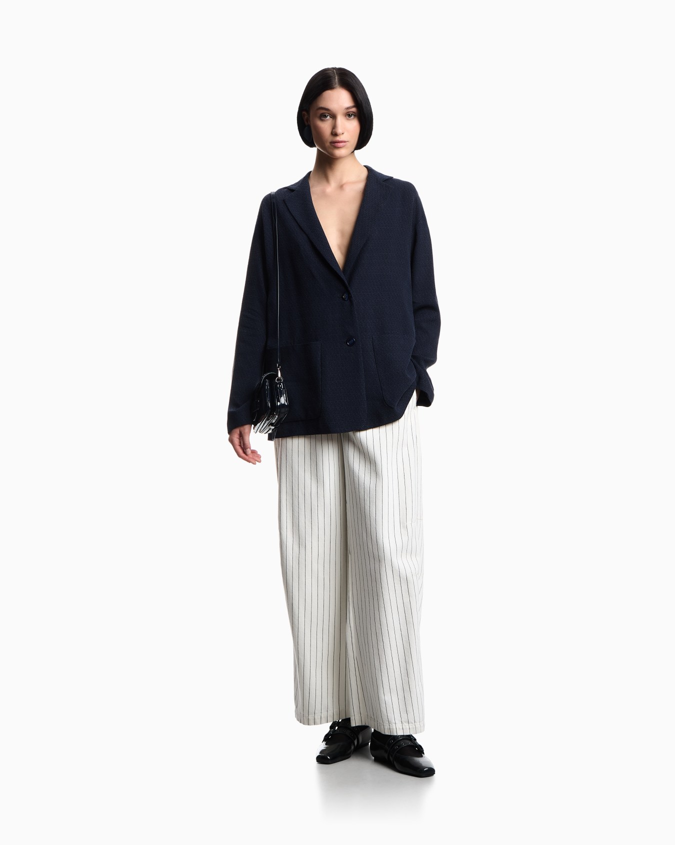 ASV cupro-blend single-breasted blazer Slide 1