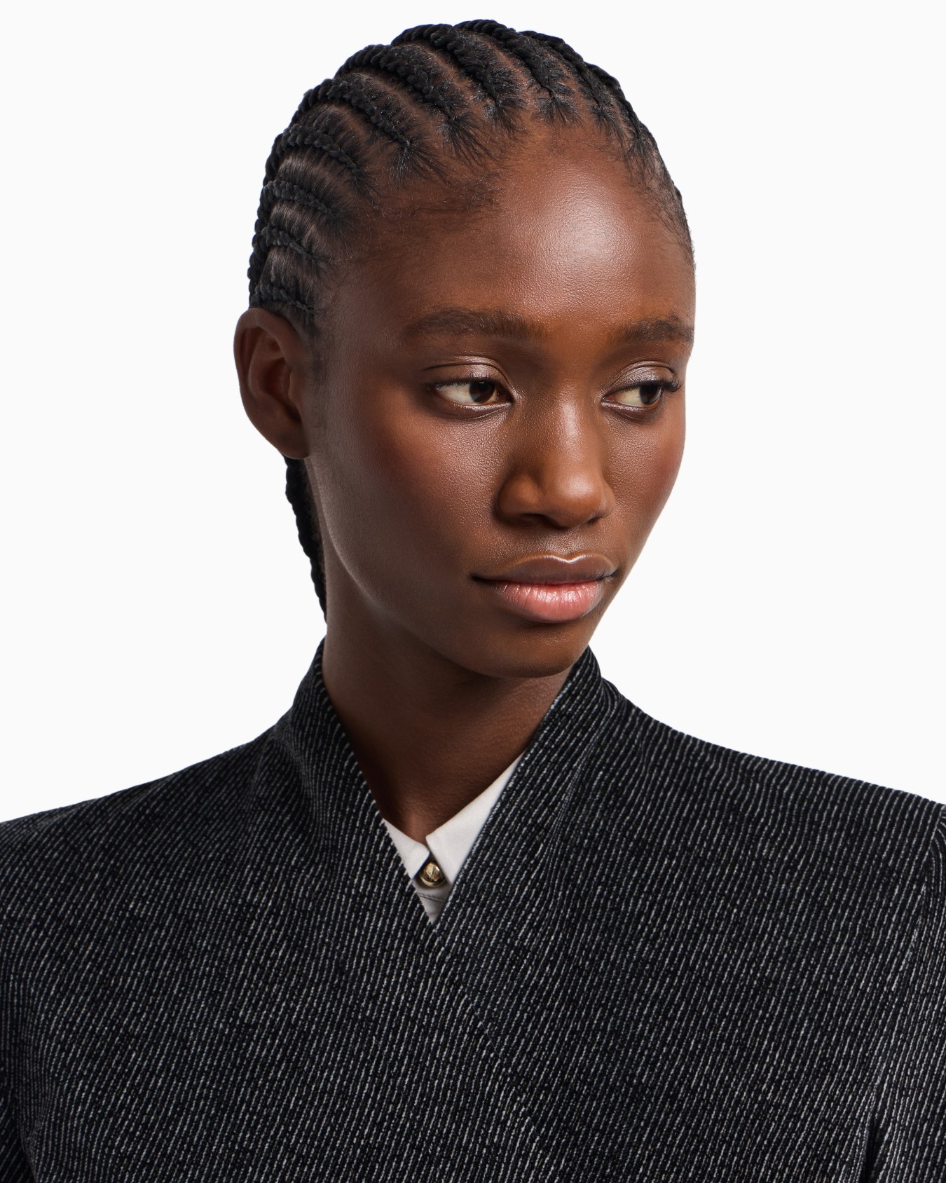 Cavalry-effect printed velvet jacket with off-centre fastening Slide 4