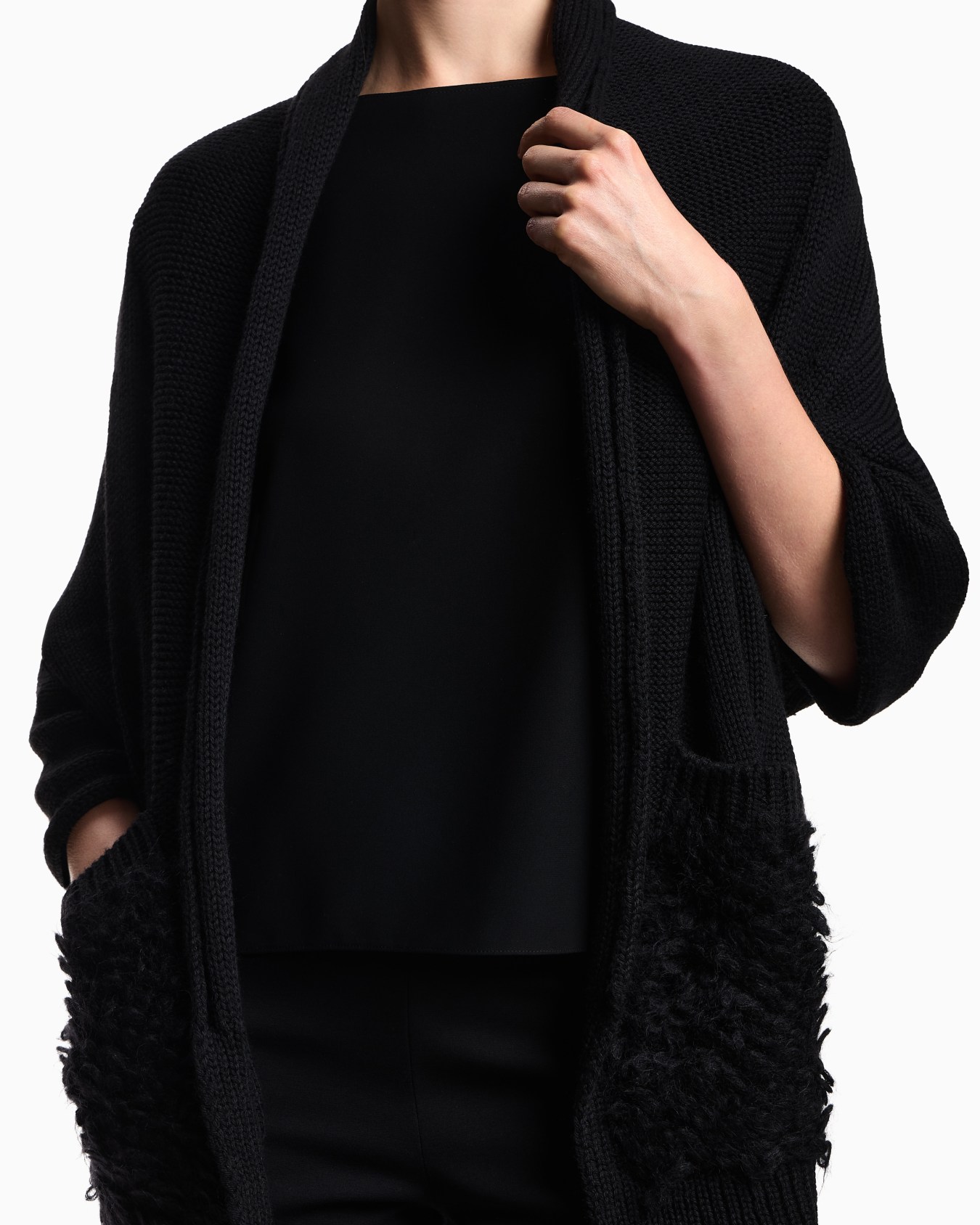 Cape en laine mélangée Capsule Polygon Diapositive 4