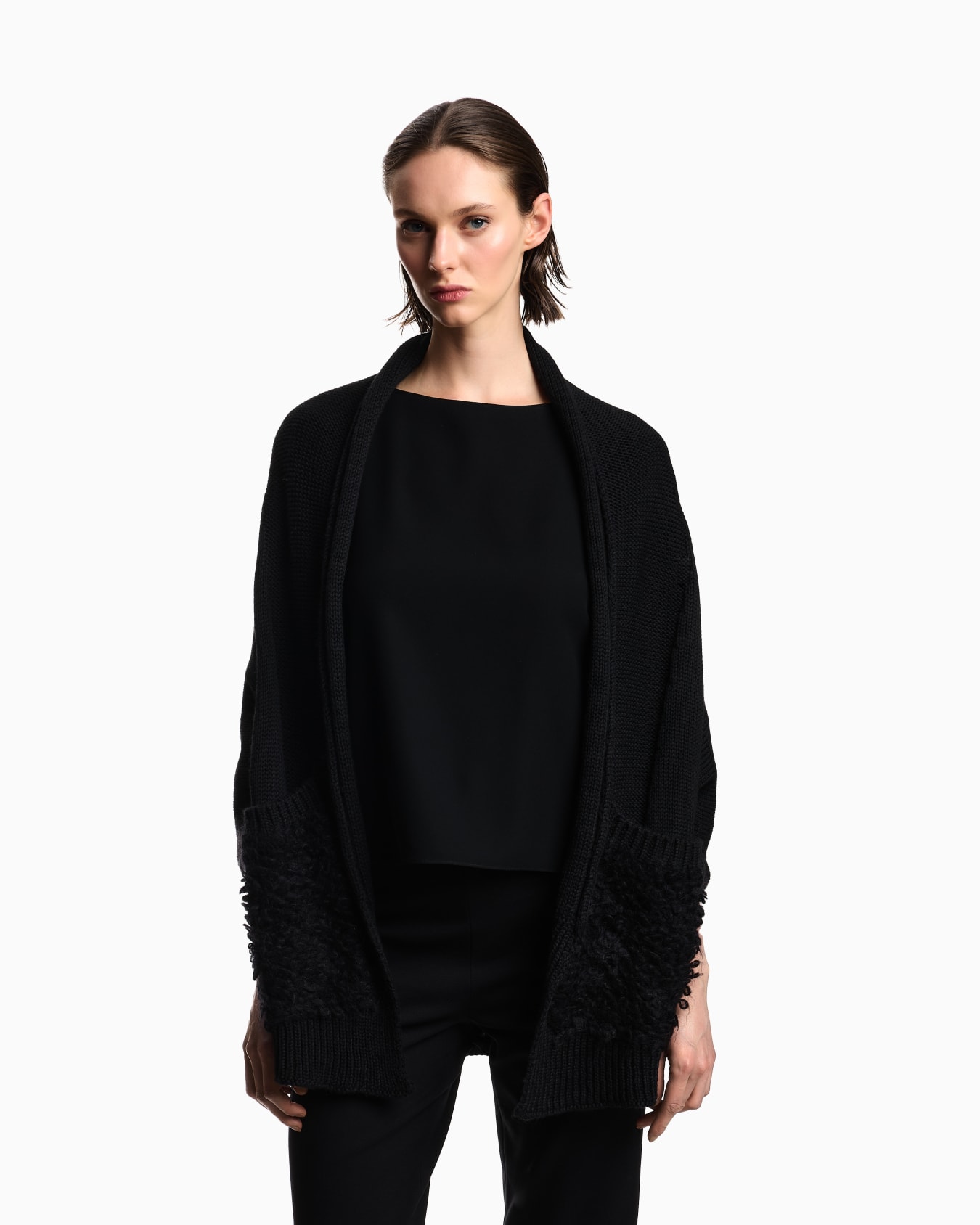 Cape en laine mélangée Capsule Polygon Diapositive 3