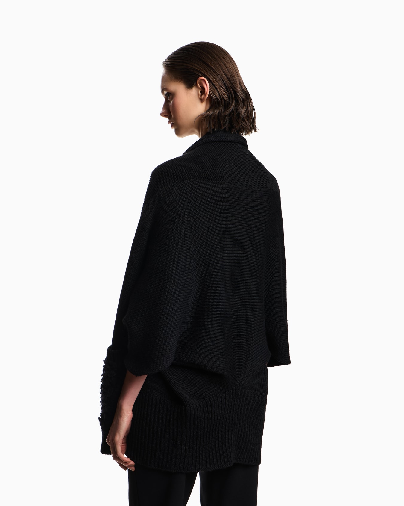 Cape en laine mélangée Capsule Polygon Diapositive 2