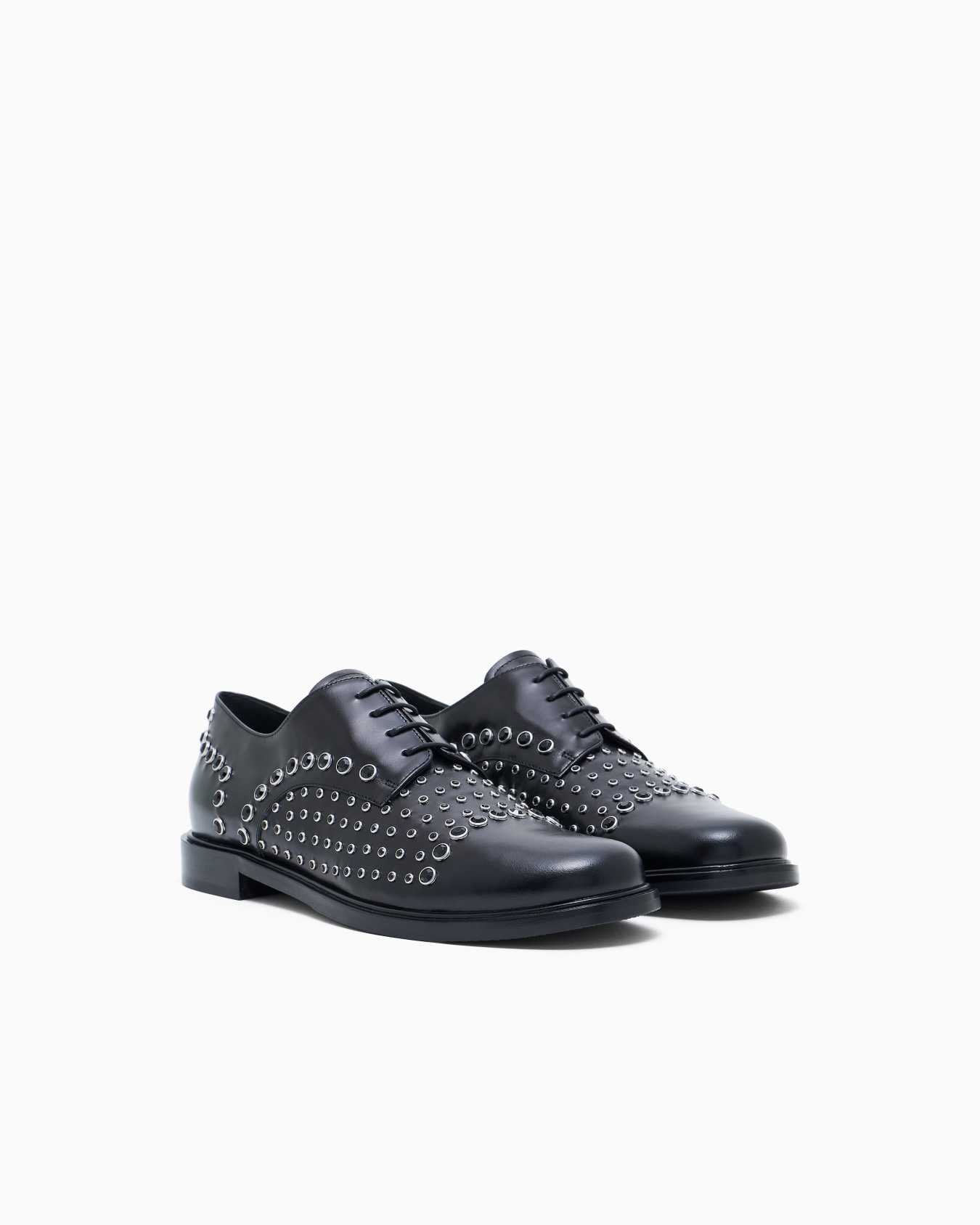 Brogues aus Leder mit Nieten Folie 1