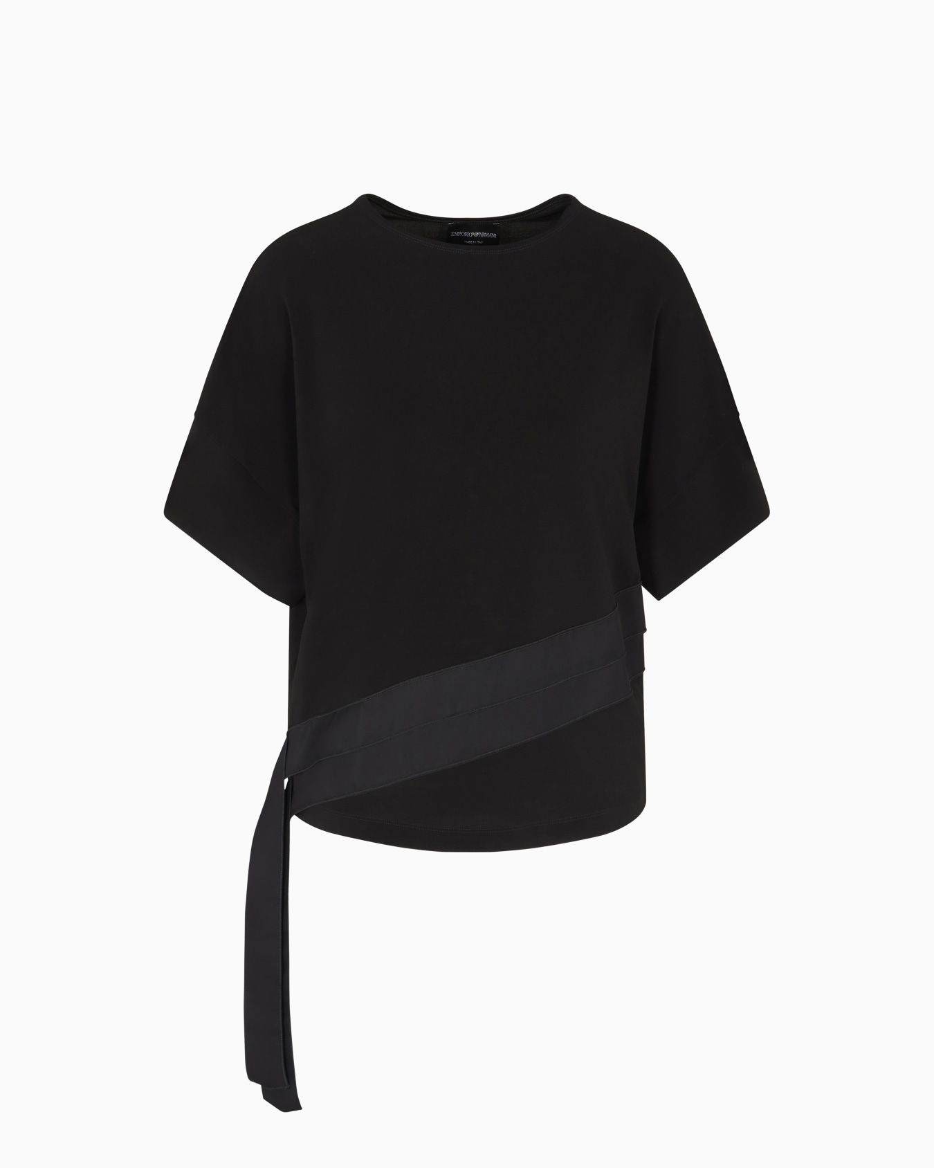 Camiseta en punto de viscosa elástica con cintas cápsula Polygon Diapositiva 0