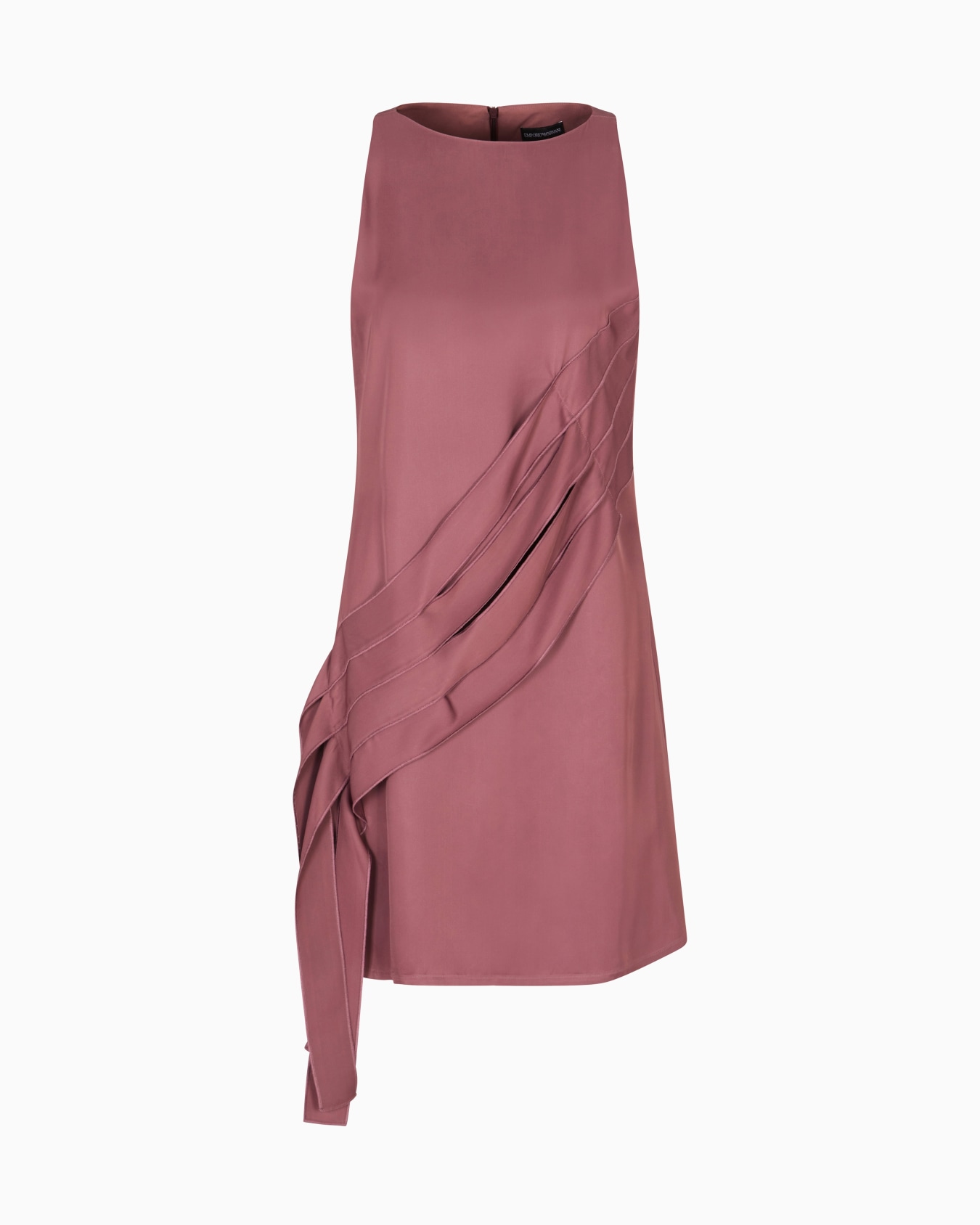 Vestido de satén con detalle de flecos cápsula Polygon Diapositiva 0