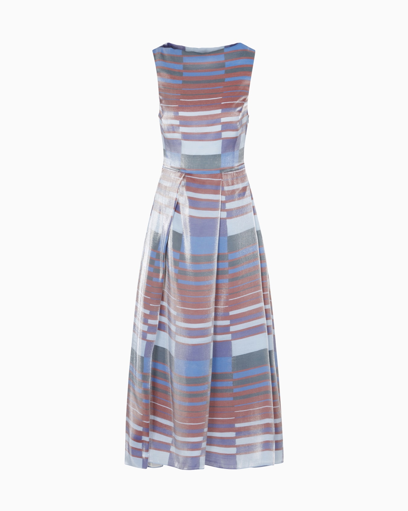 Technical cady sleeveless dress with pleats Slide 0